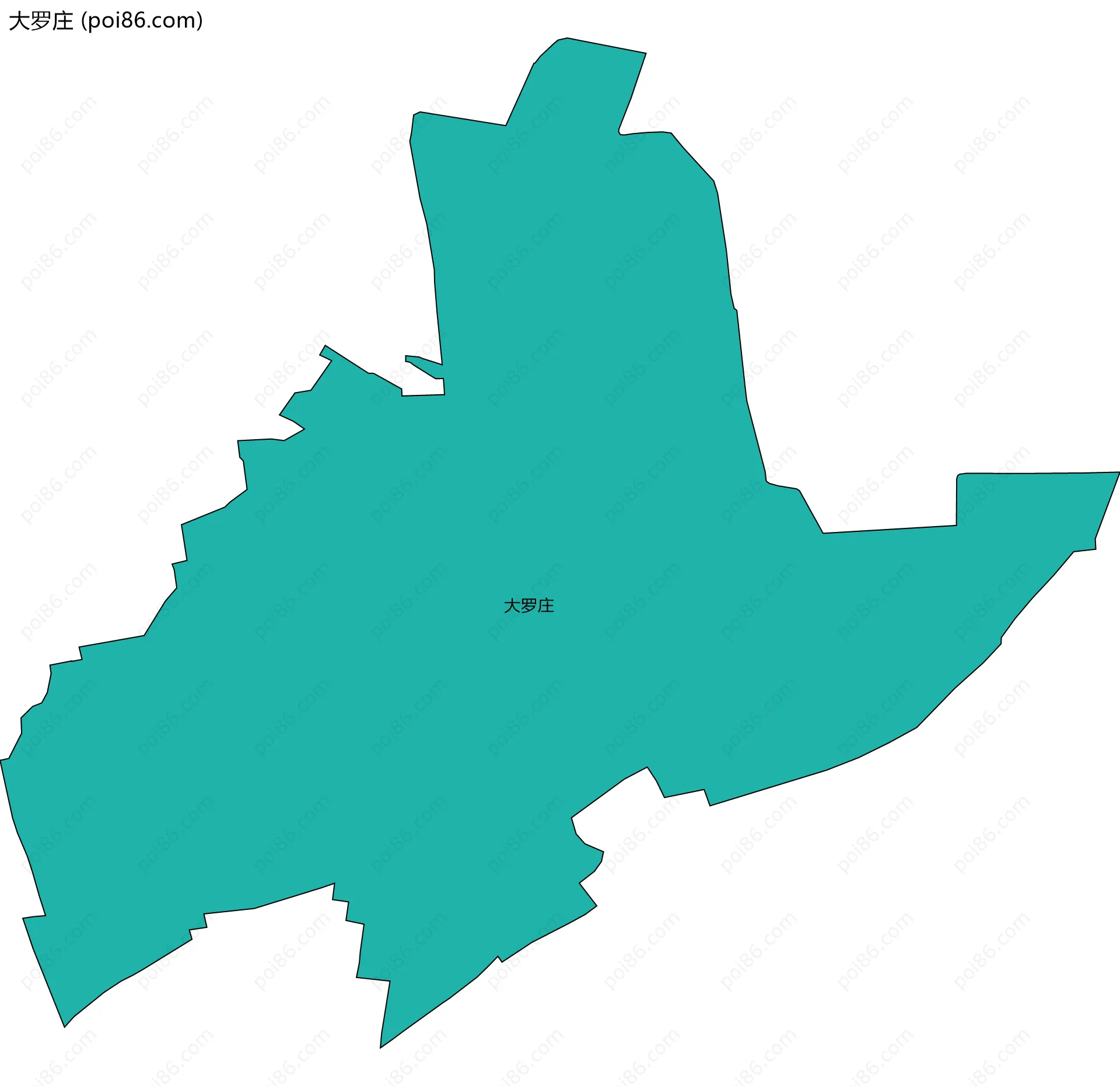 大罗庄边界地图