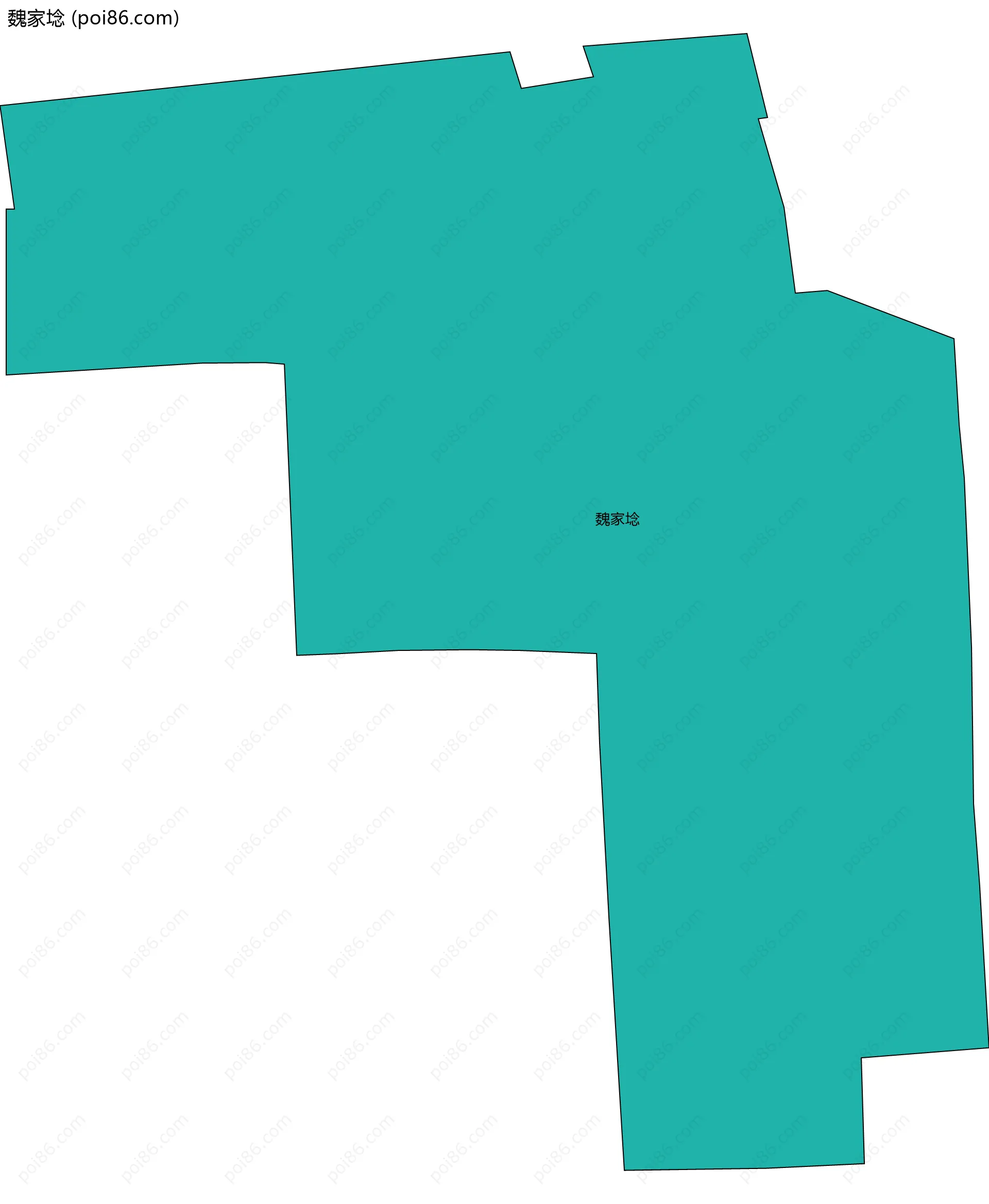 魏家埝边界地图