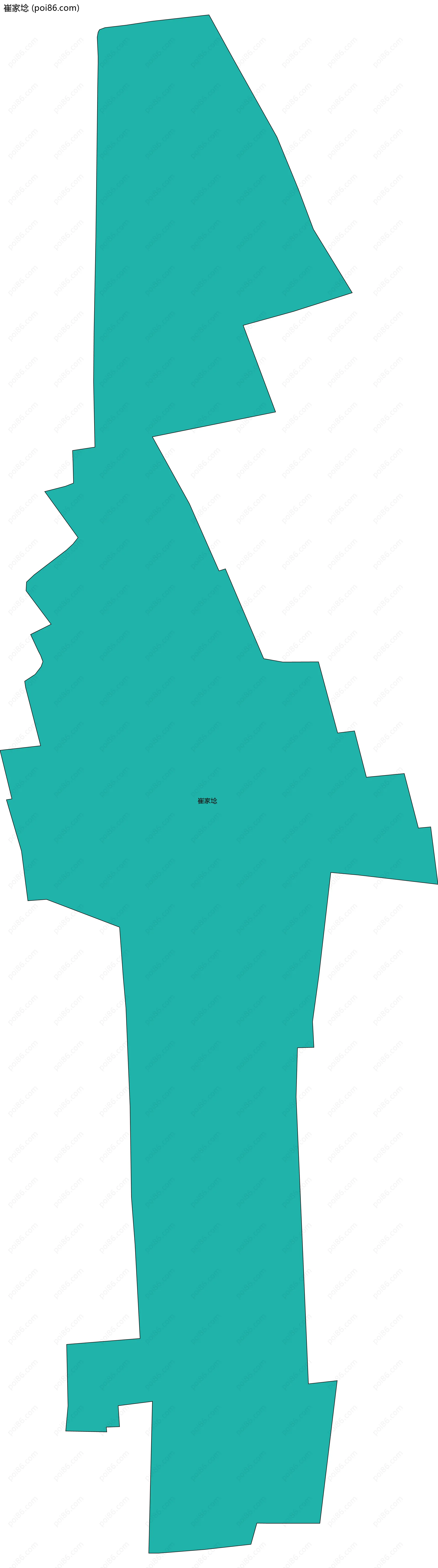 崔家埝边界地图