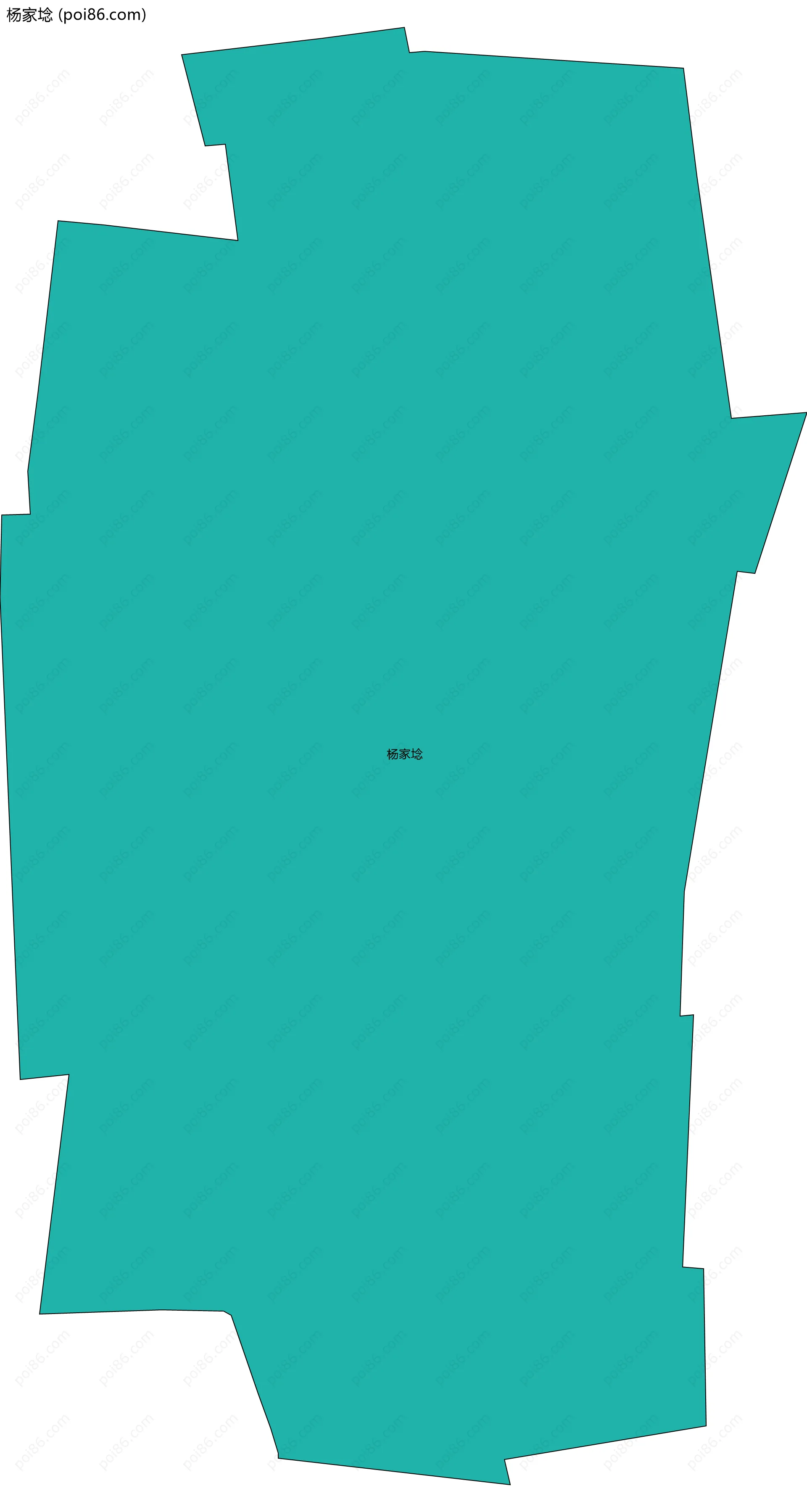 杨家埝边界地图