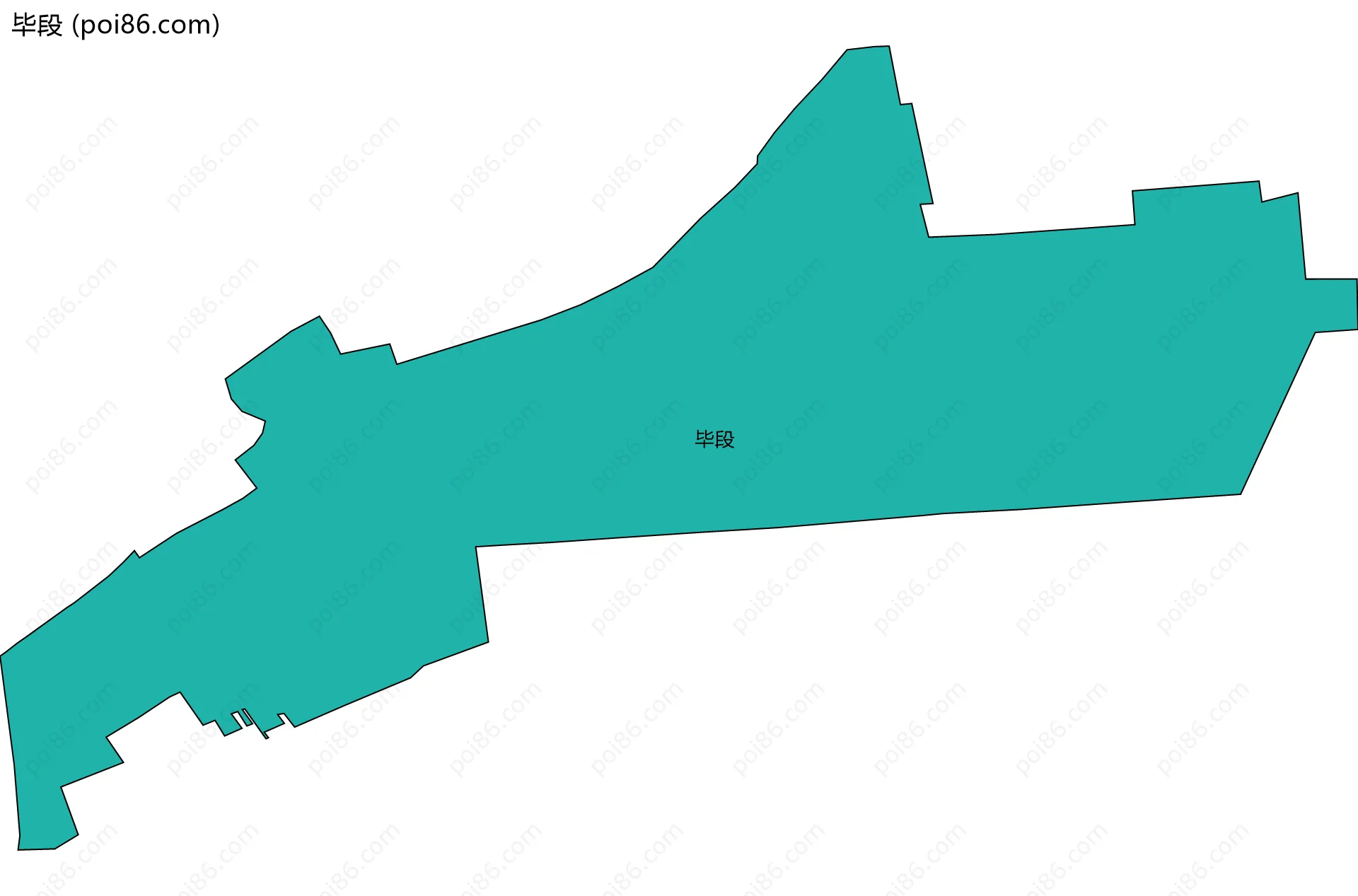 毕段边界地图