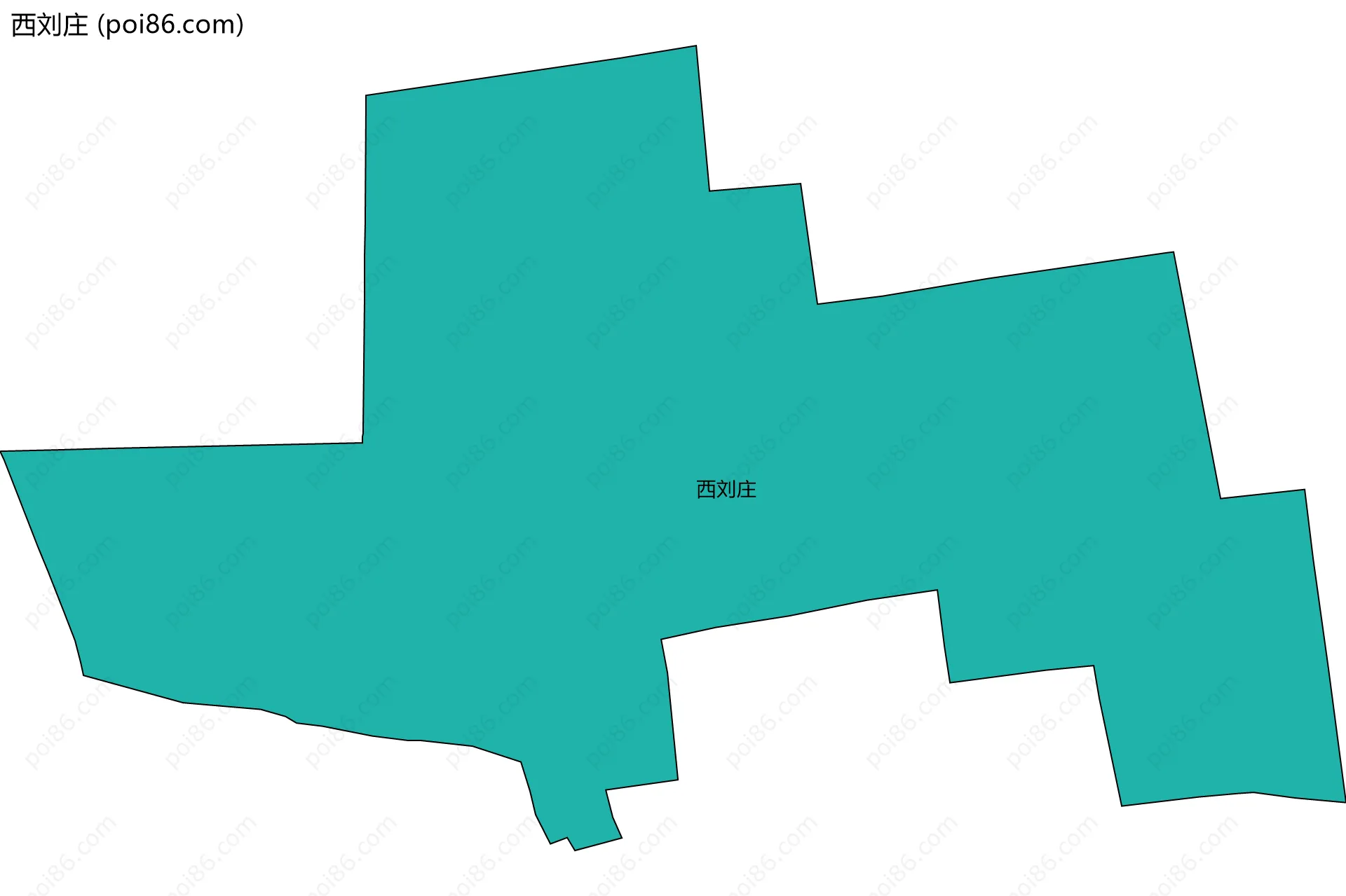 西刘庄边界地图