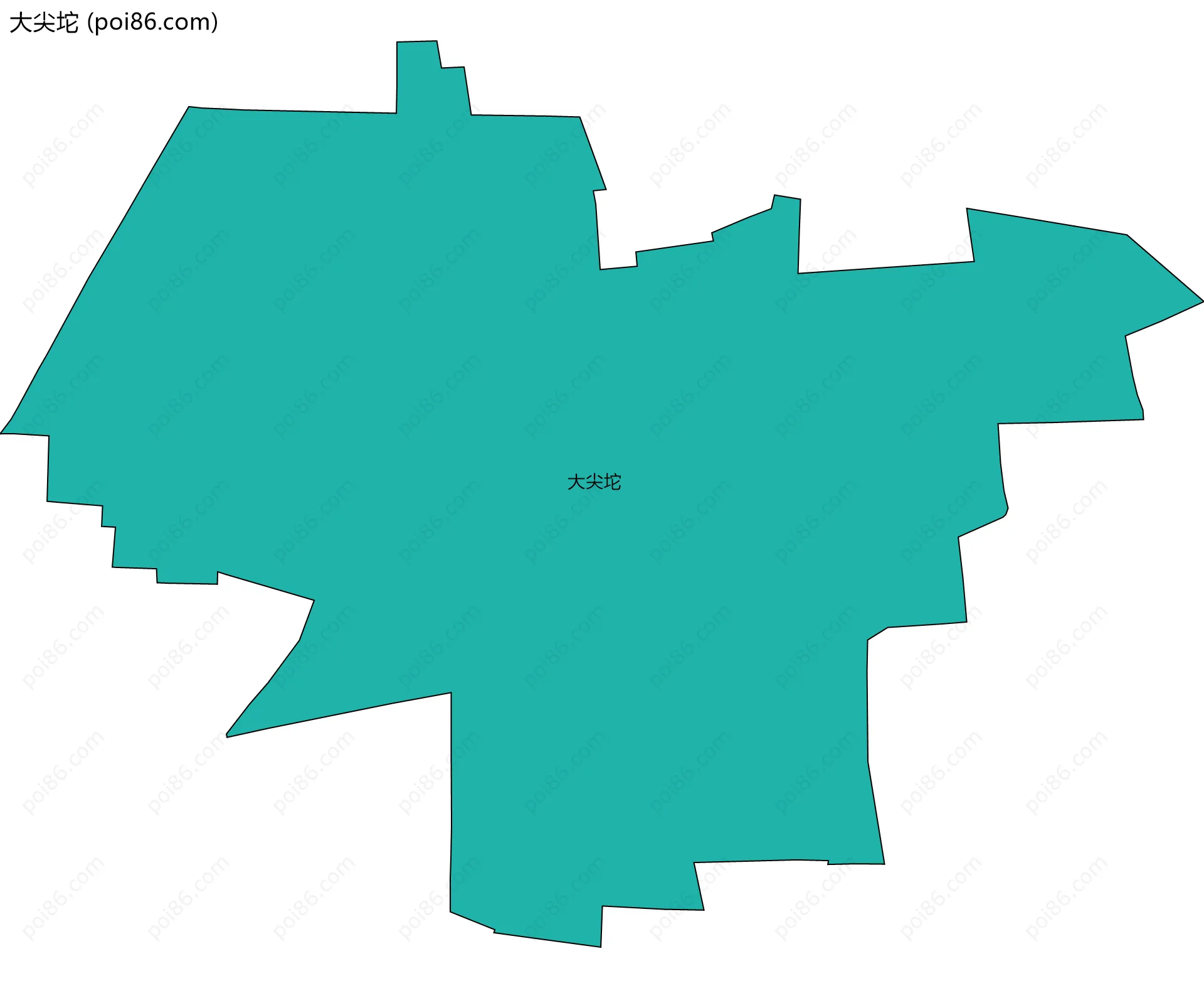 大尖坨边界地图