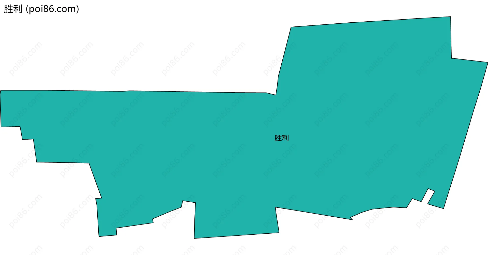 胜利边界地图
