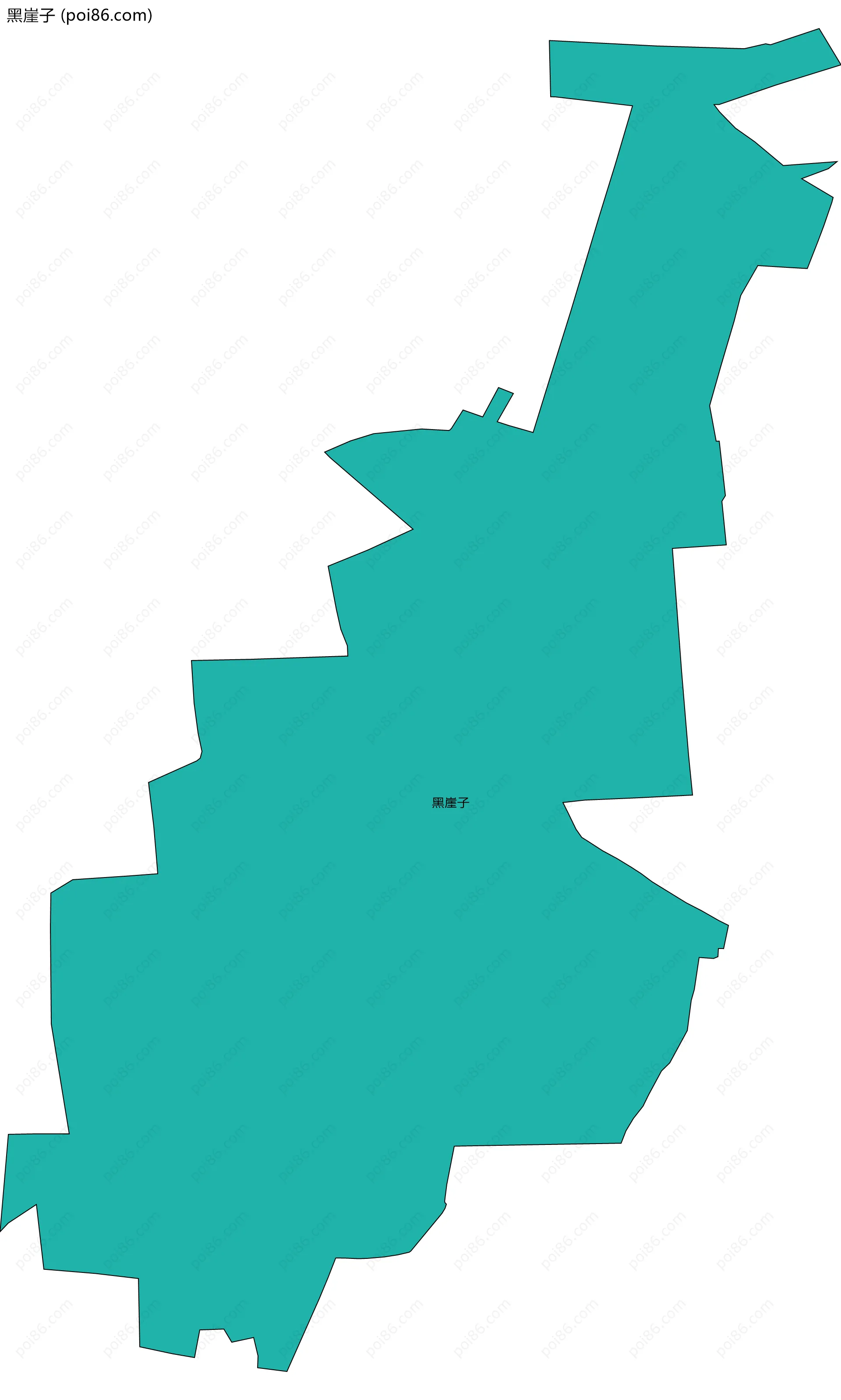 黑崖子边界地图