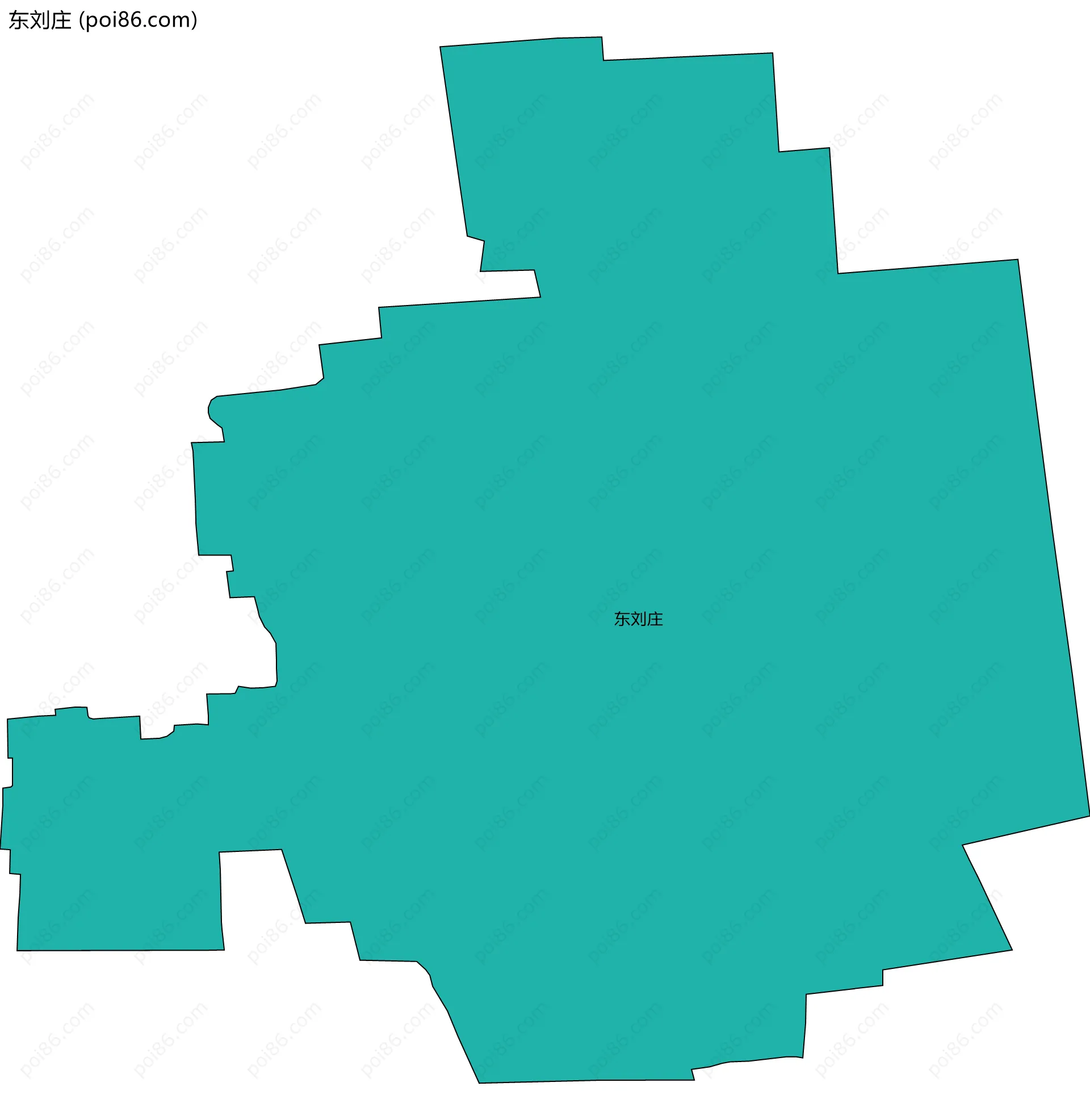 东刘庄边界地图