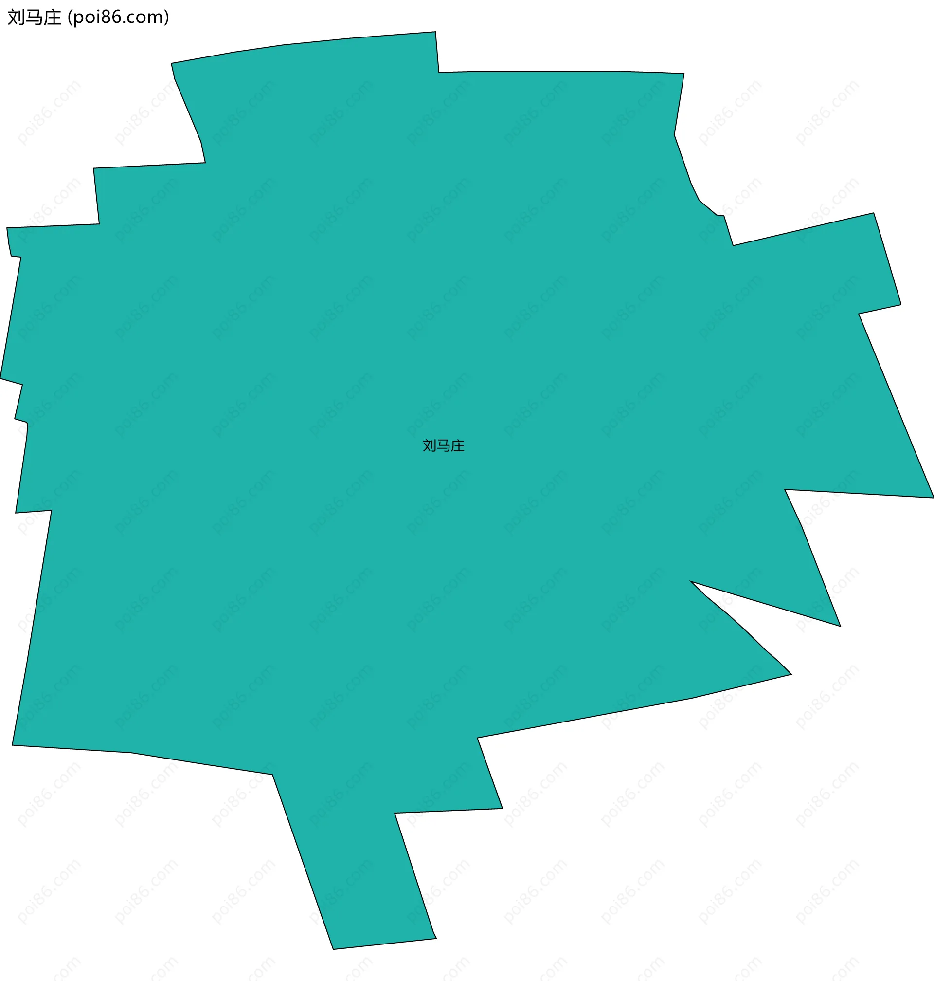 刘马庄边界地图