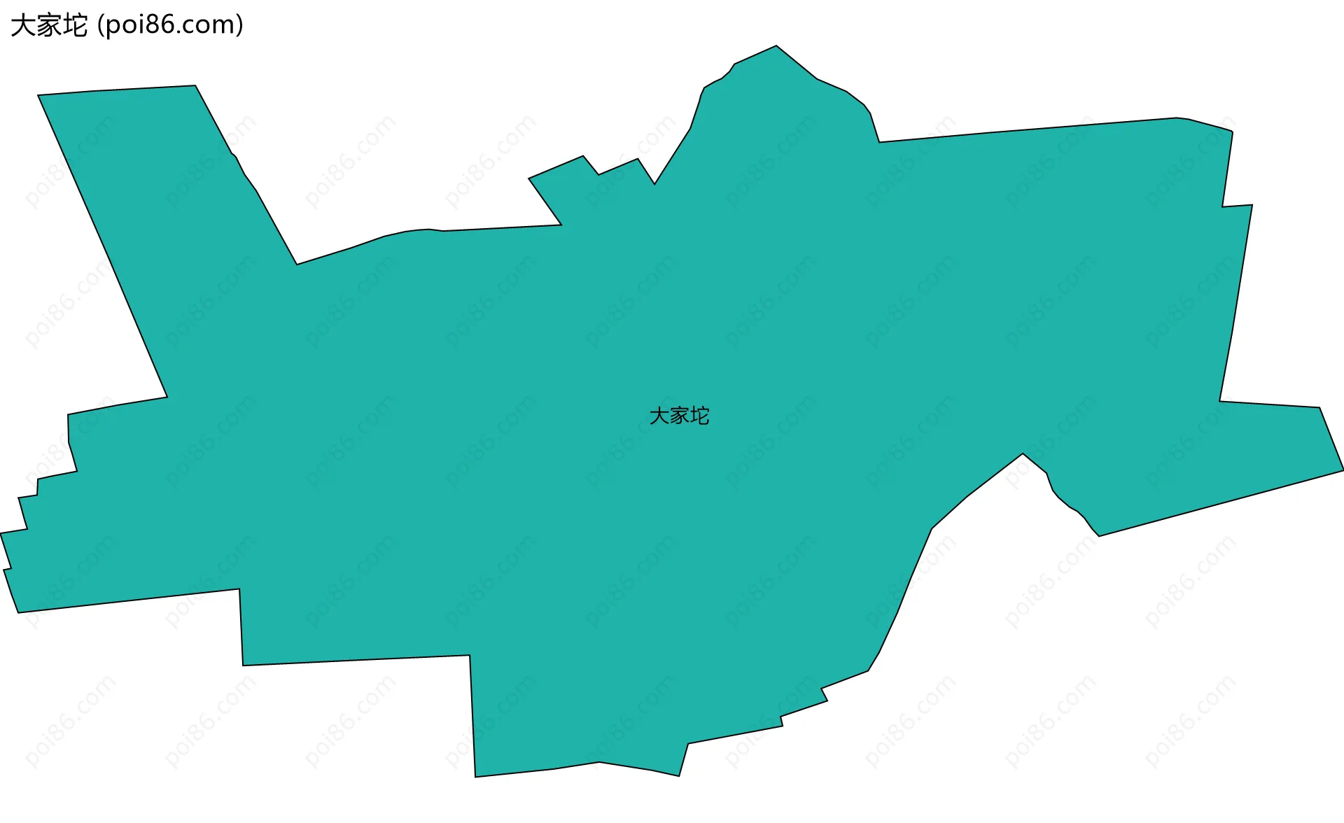 大家坨边界地图