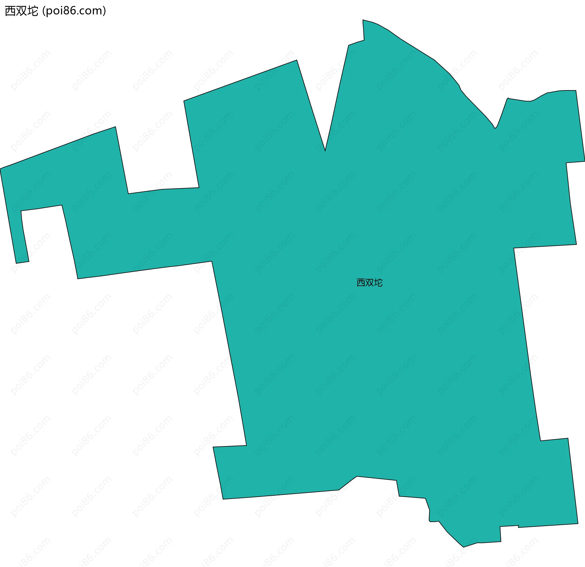 西双坨边界地图