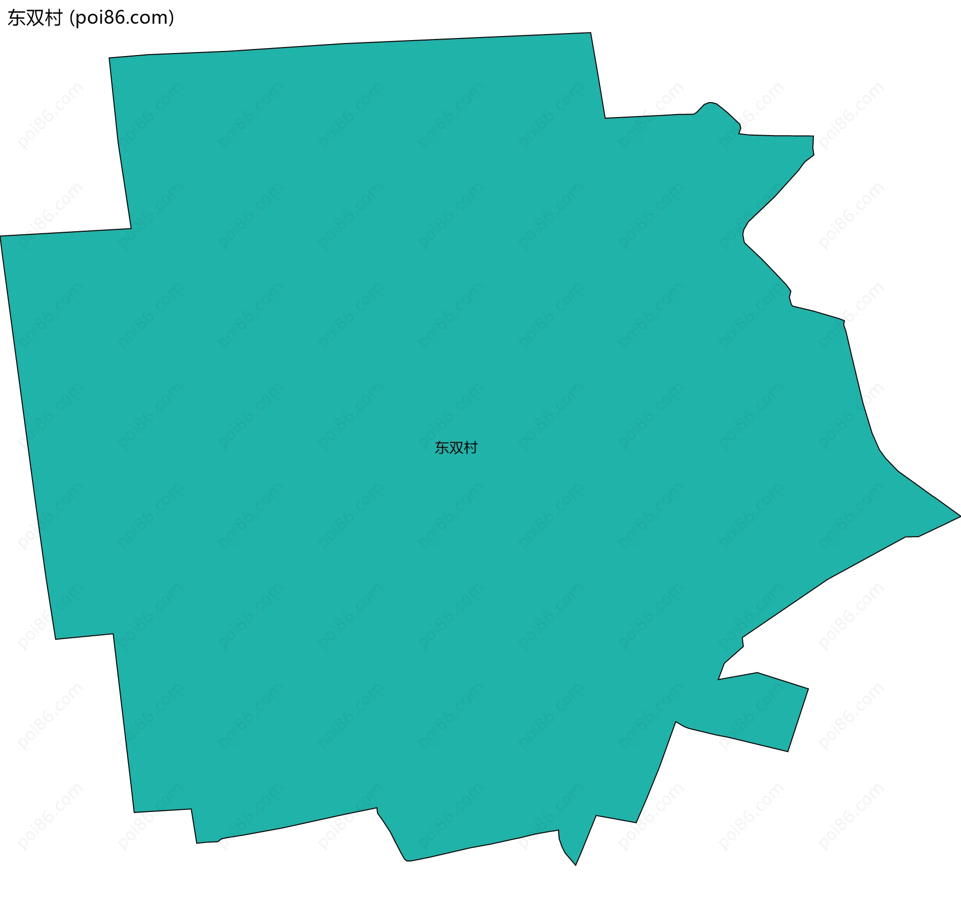 东双村边界地图