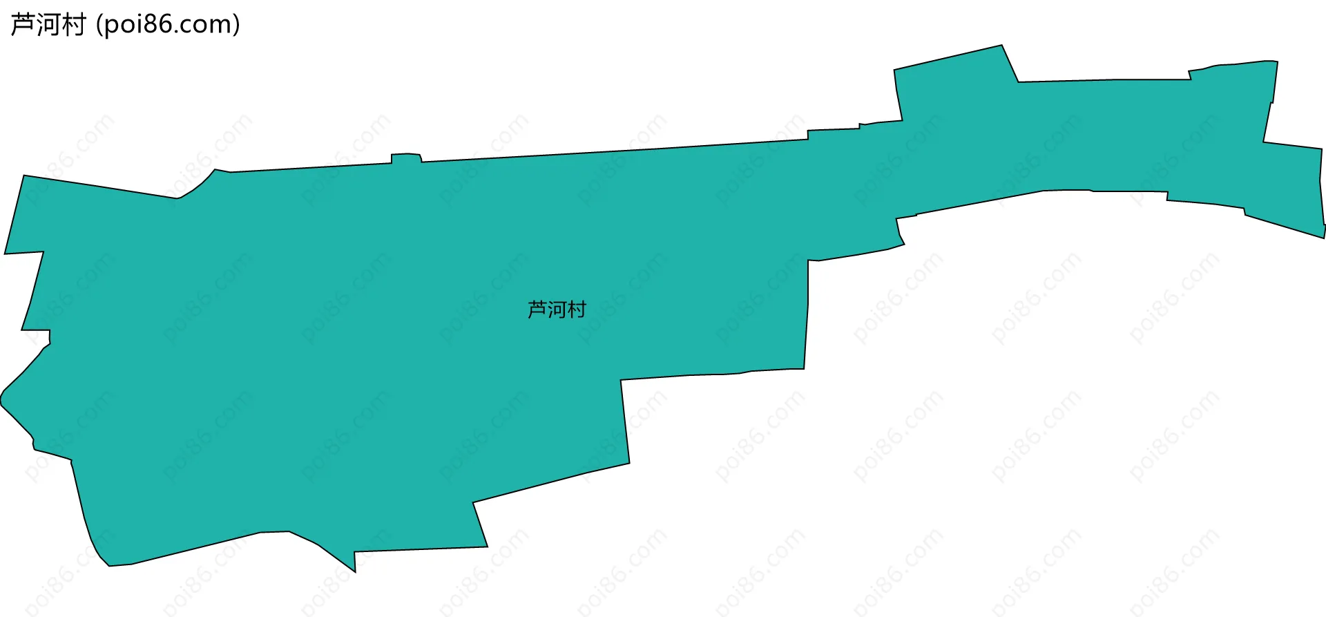 芦河村边界地图