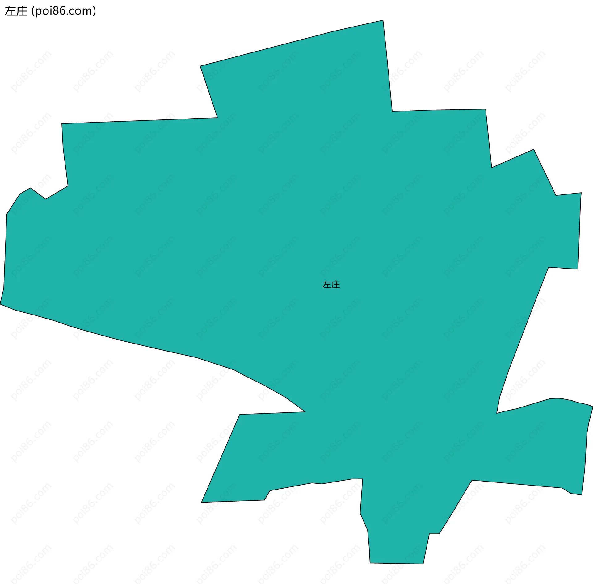 左庄边界地图