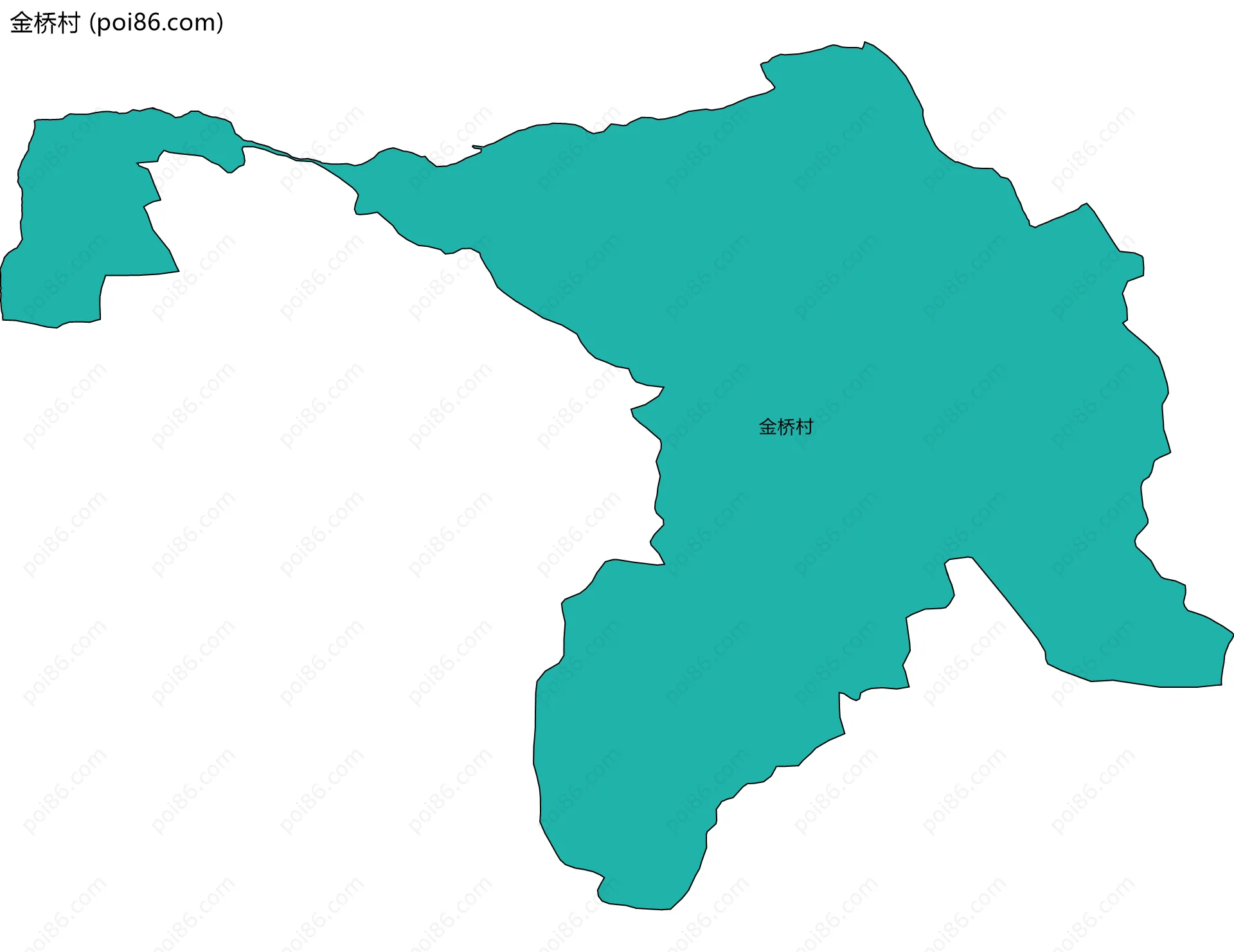 金桥村边界地图