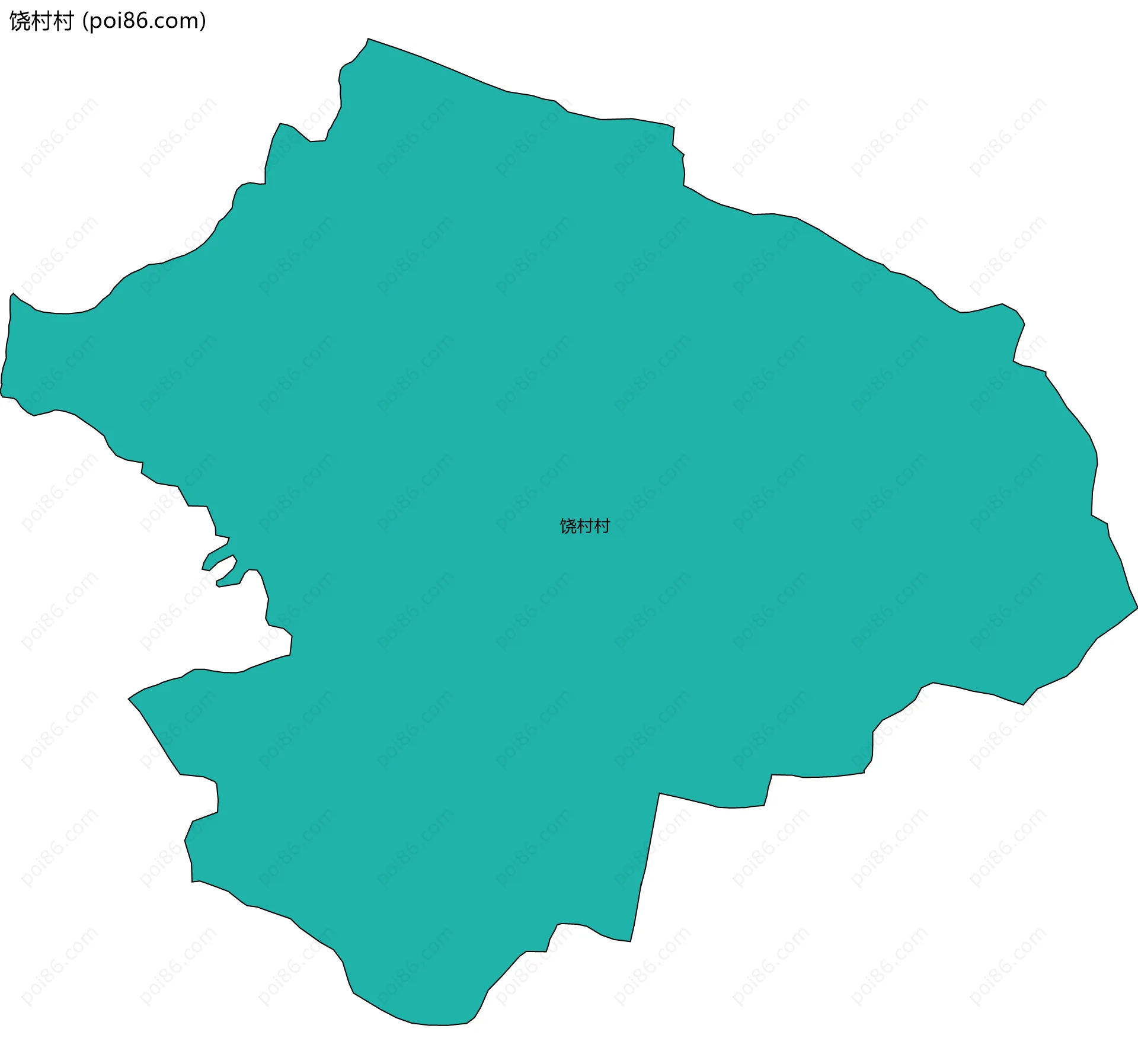 饶村村边界地图