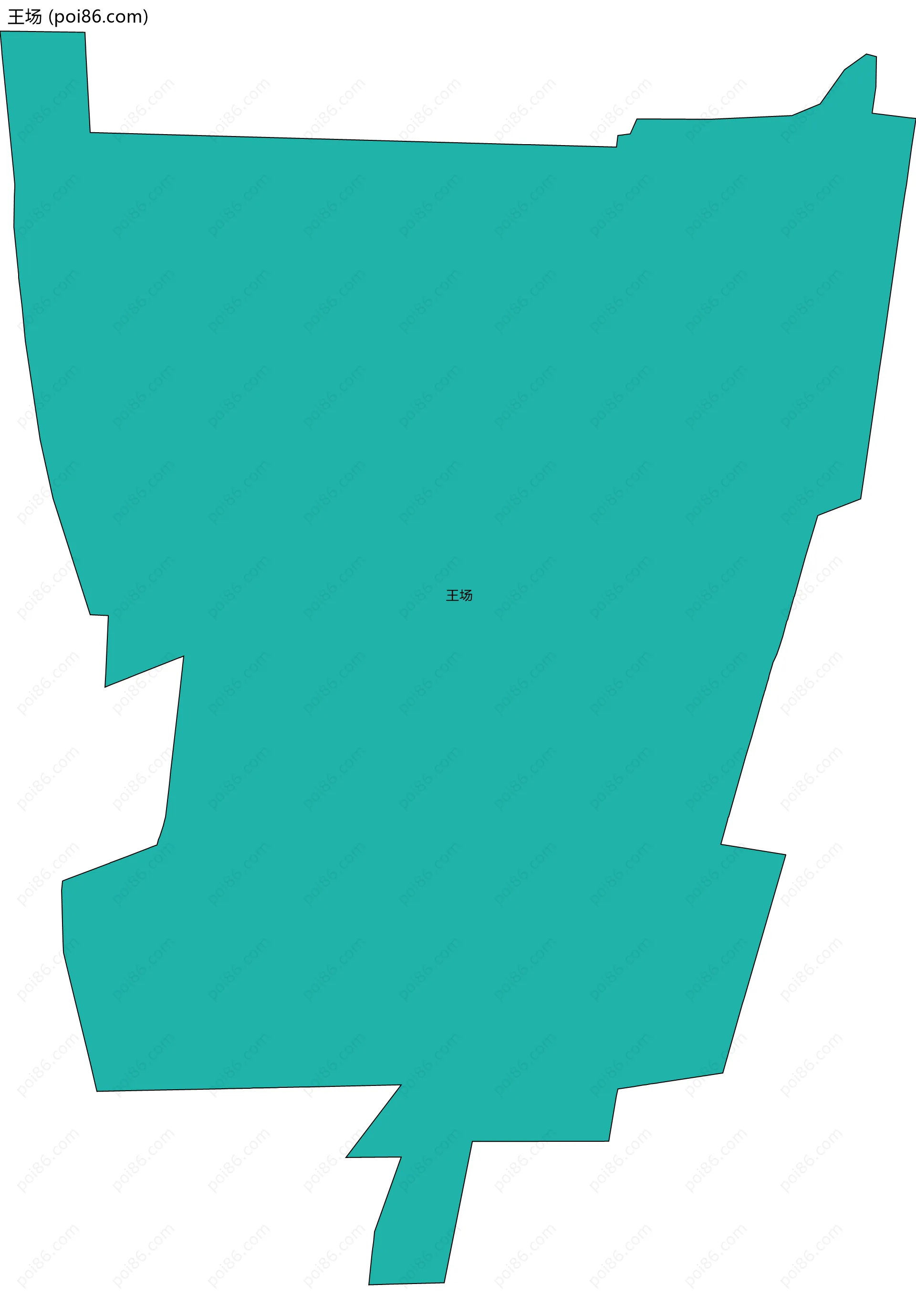 王场边界地图