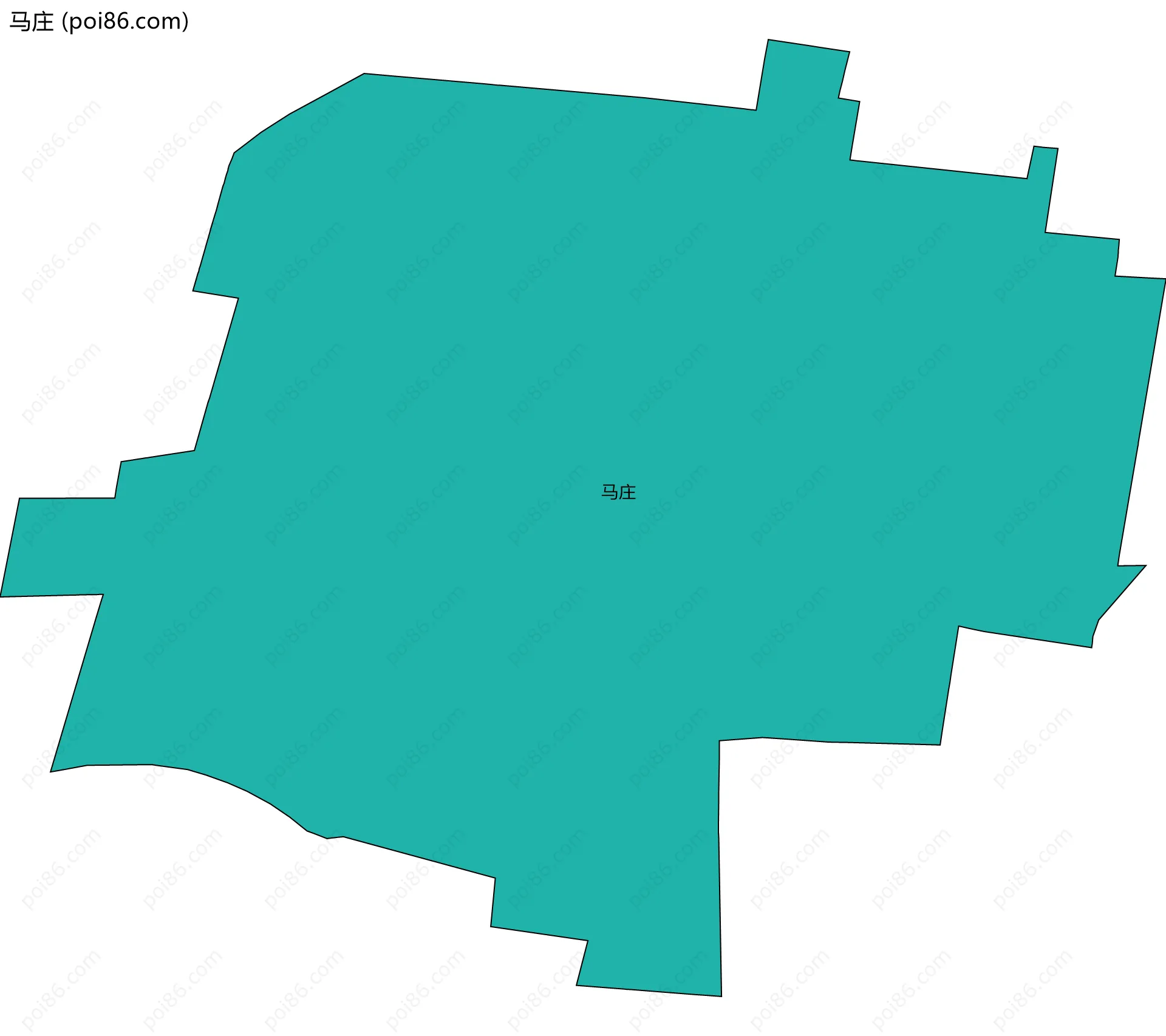 马庄边界地图