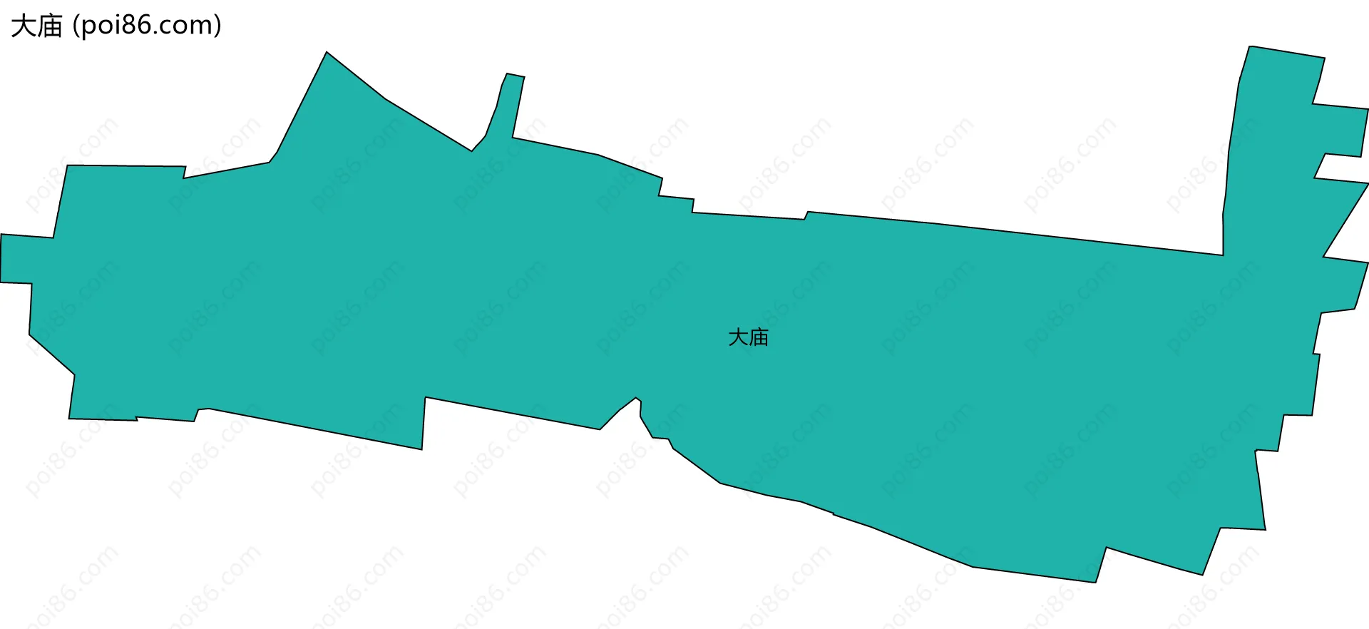大庙边界地图
