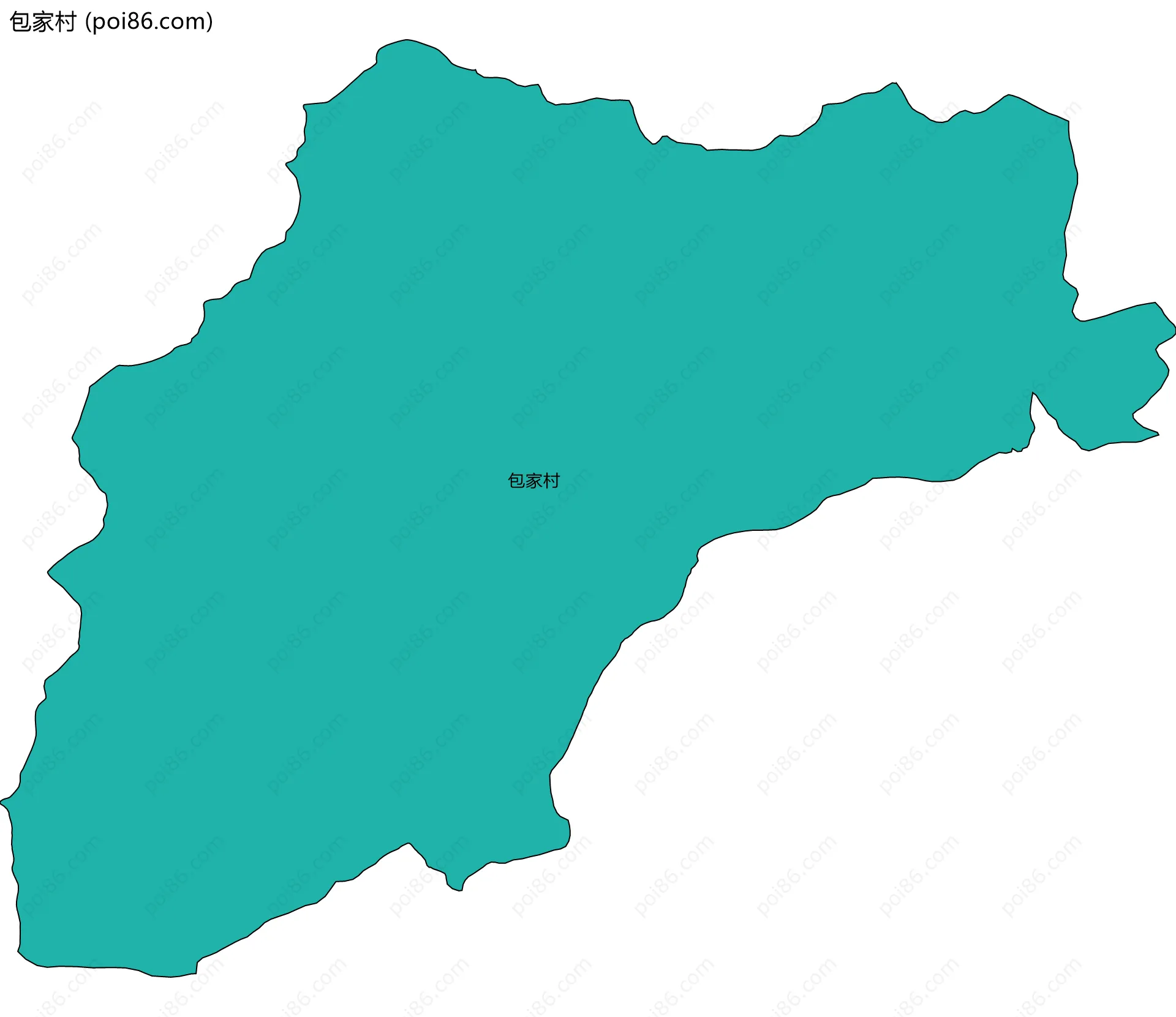 包家村边界地图
