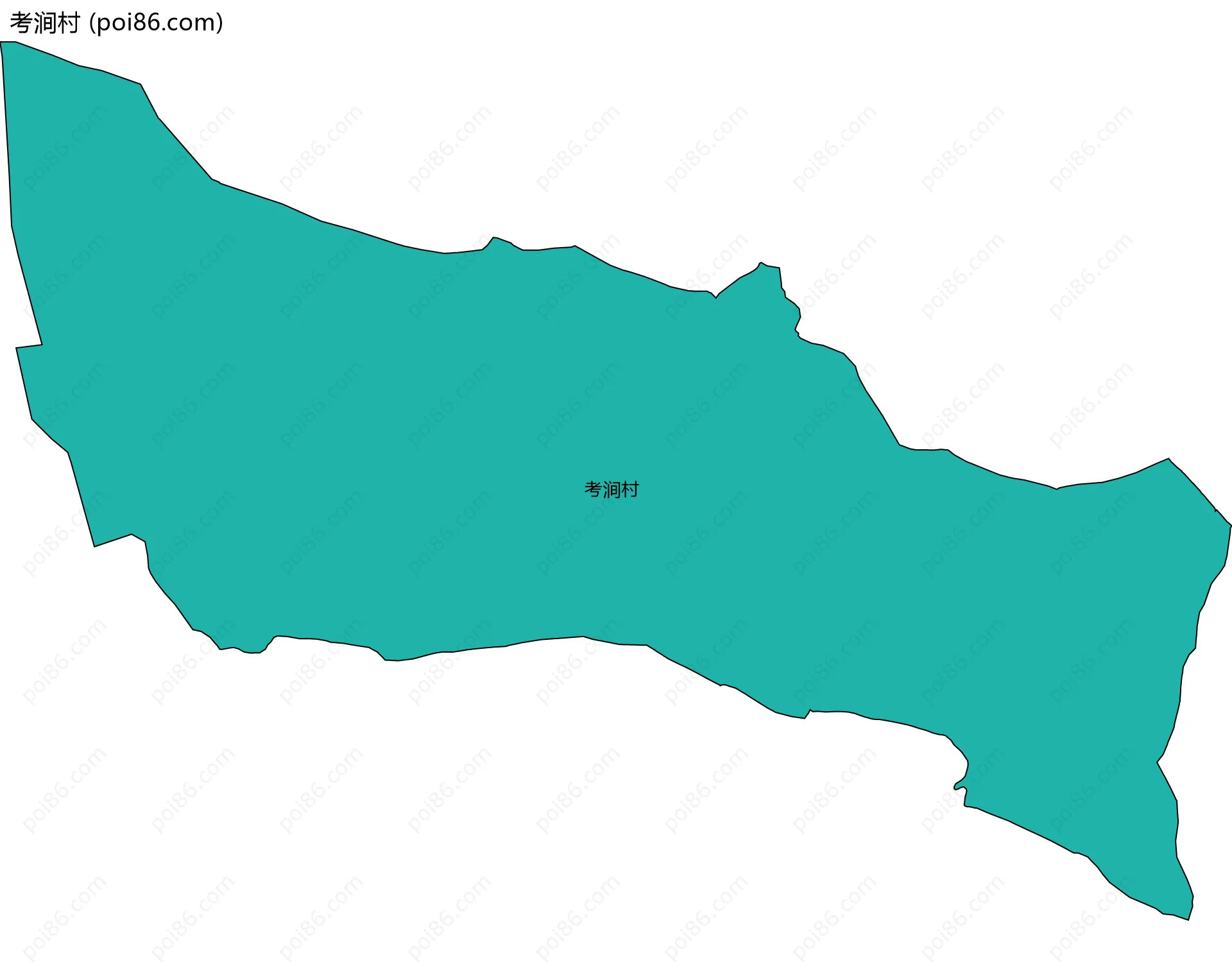 考涧村边界地图