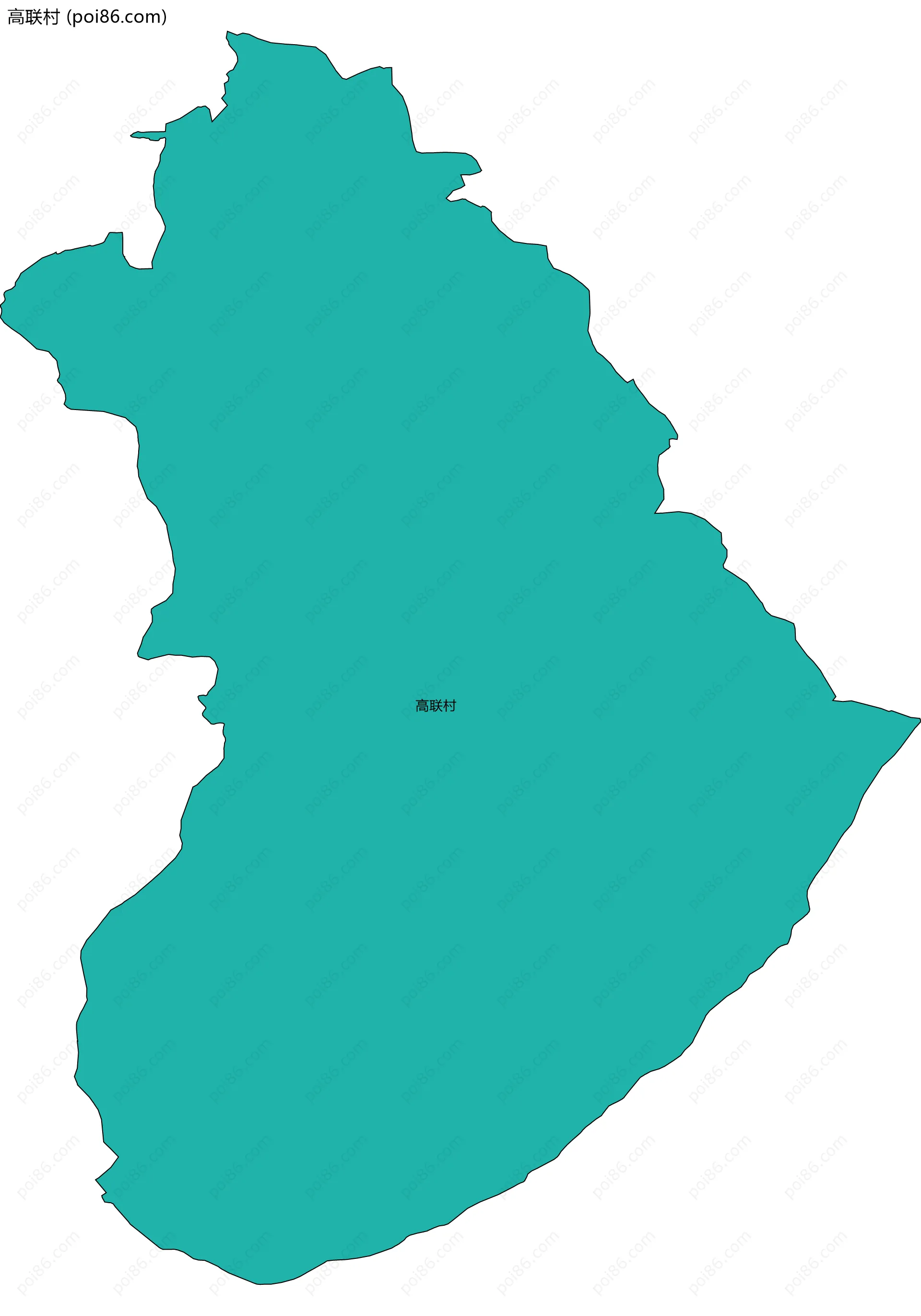 高联村边界地图