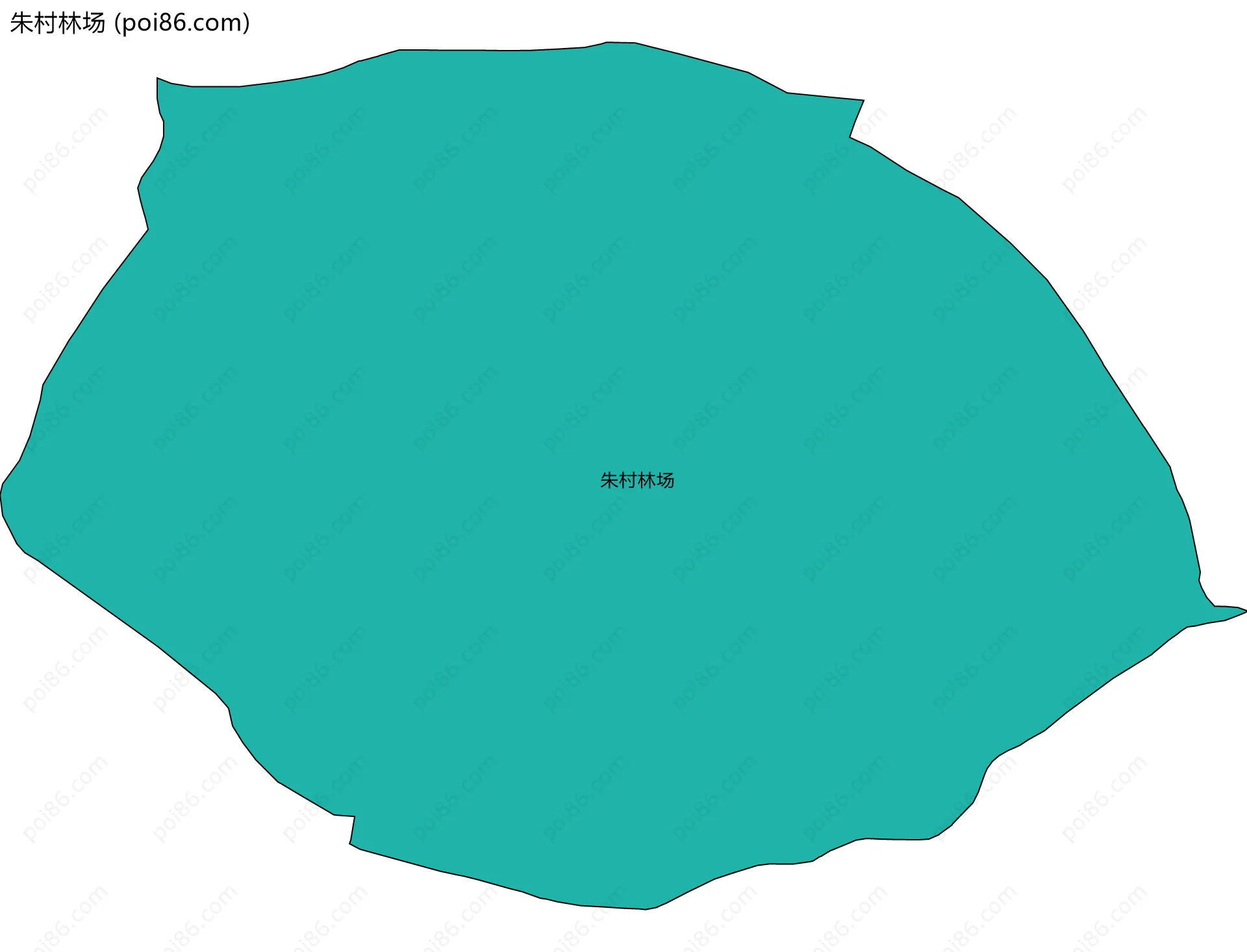 朱村林场边界地图