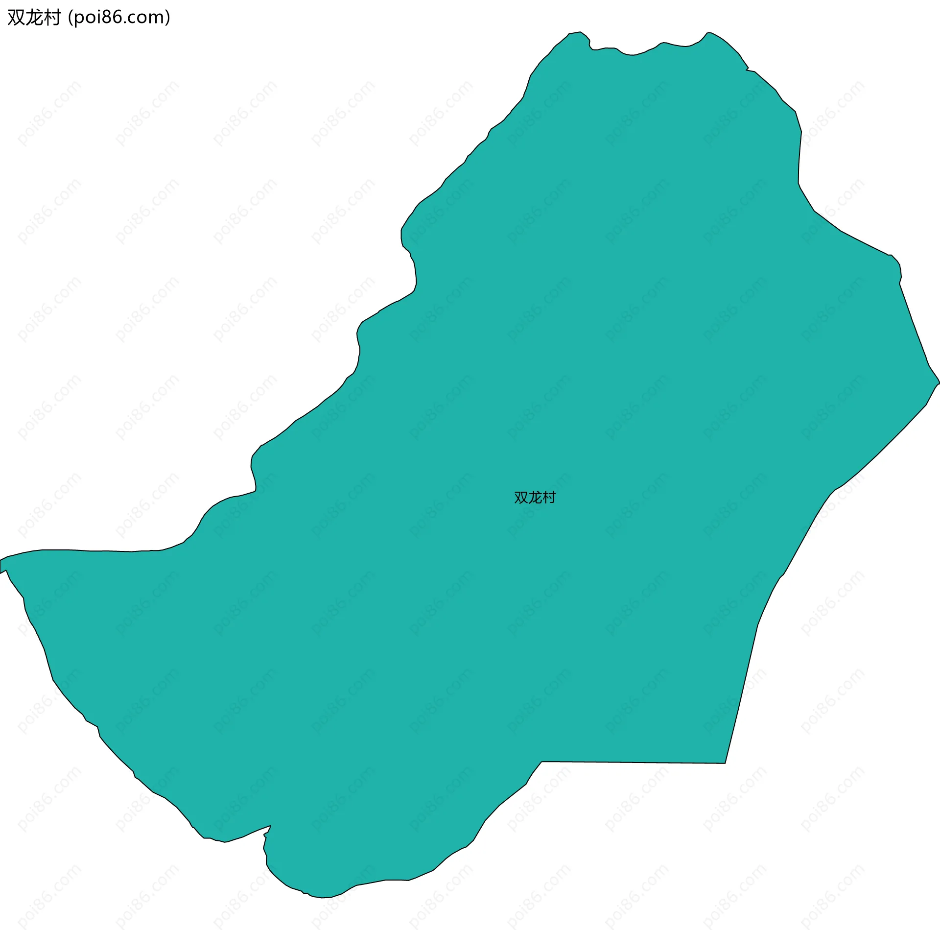 双龙村边界地图