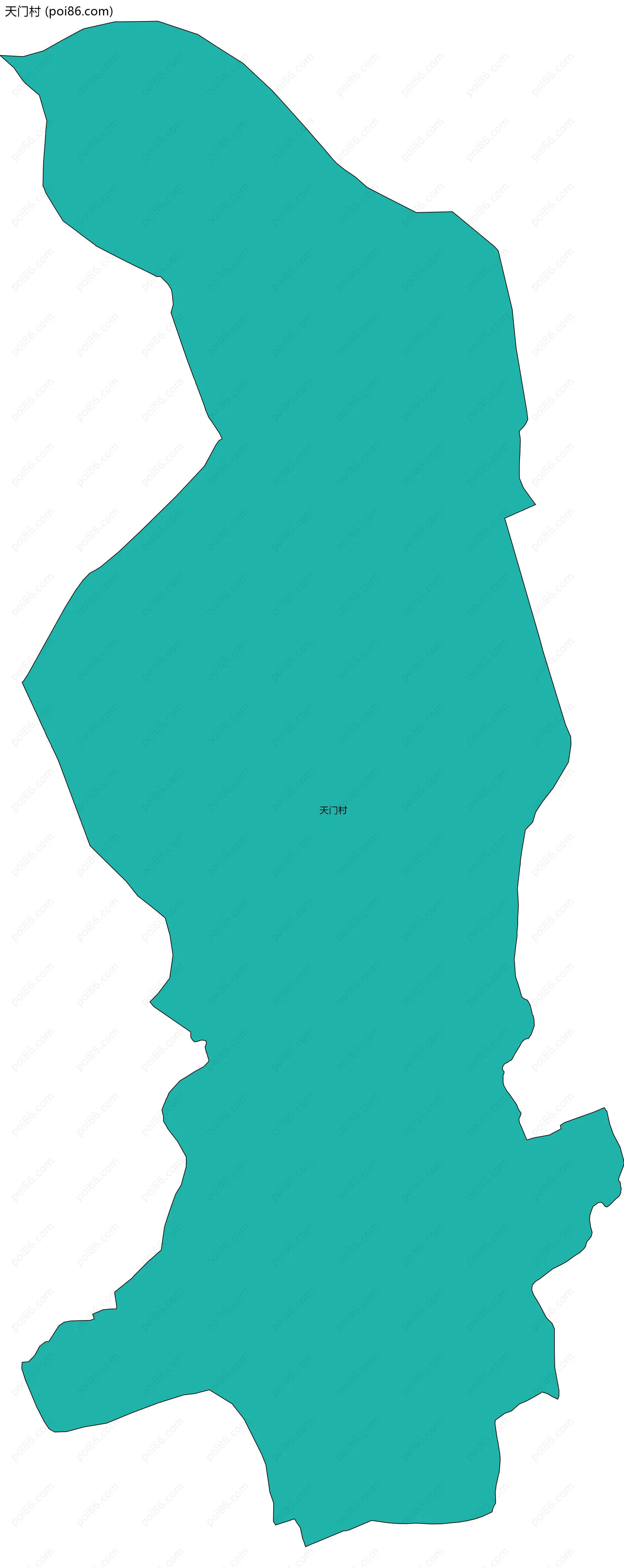 天门村边界地图