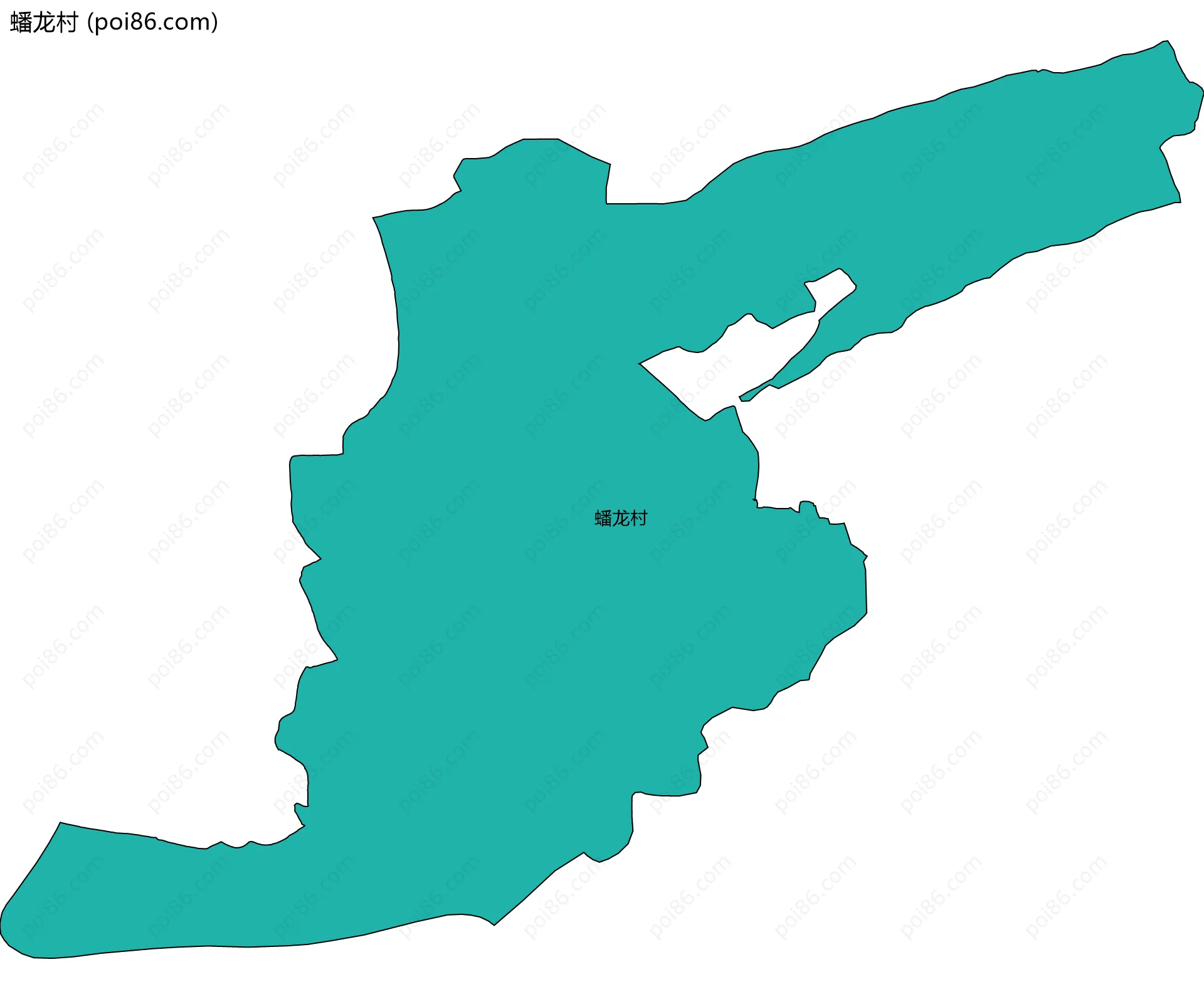 蟠龙村边界地图