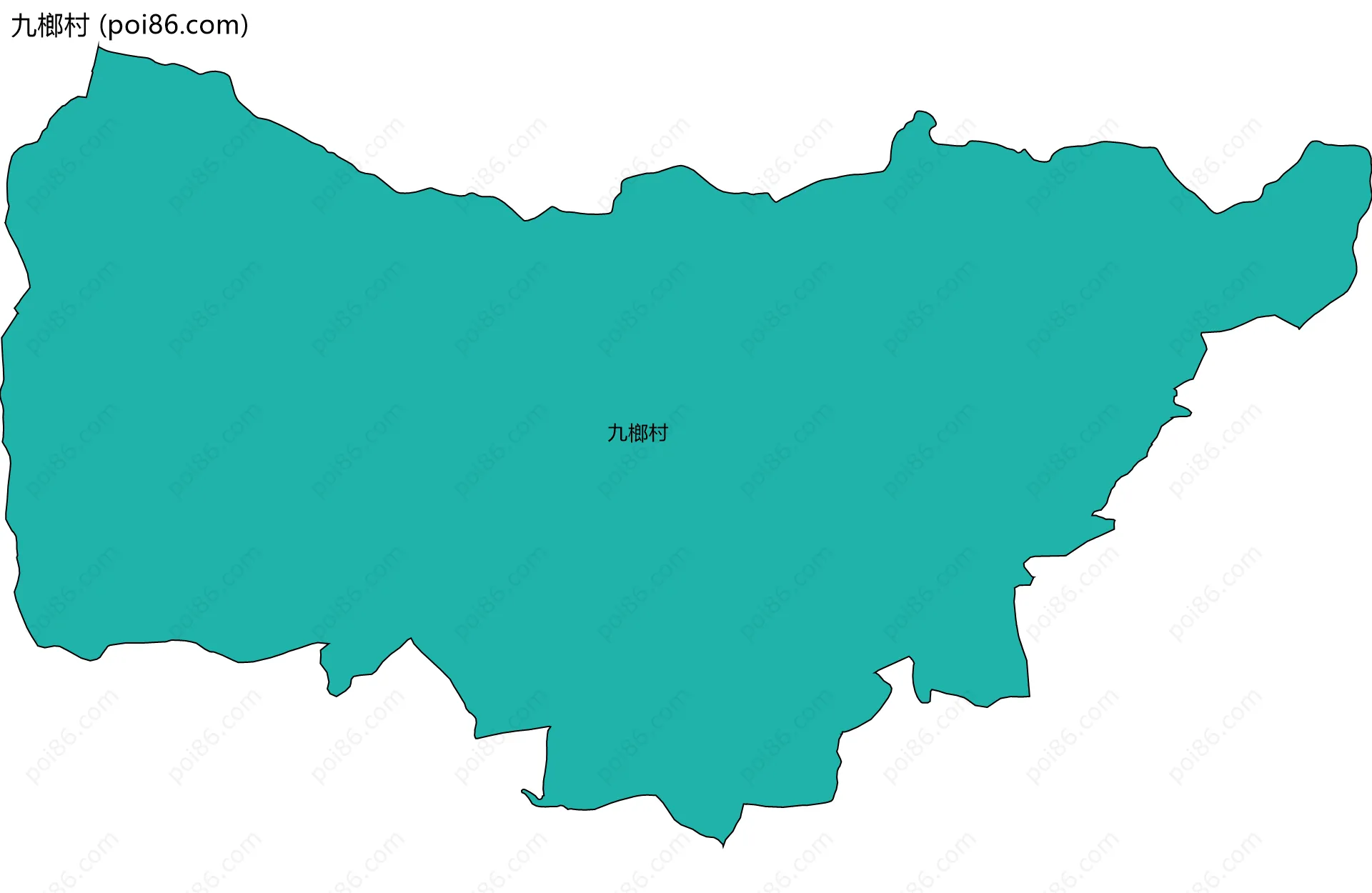 九榔村边界地图