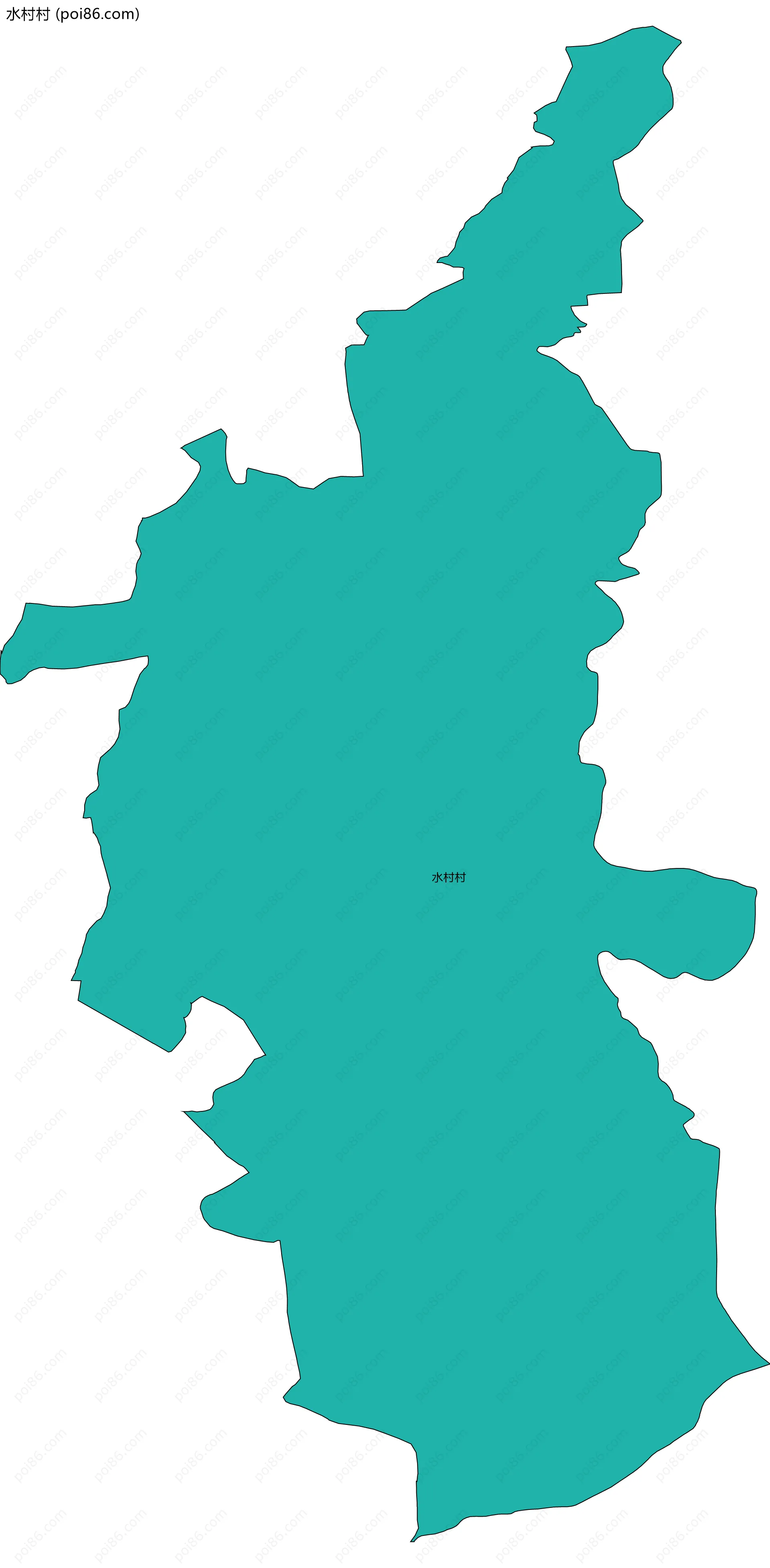 水村村边界地图