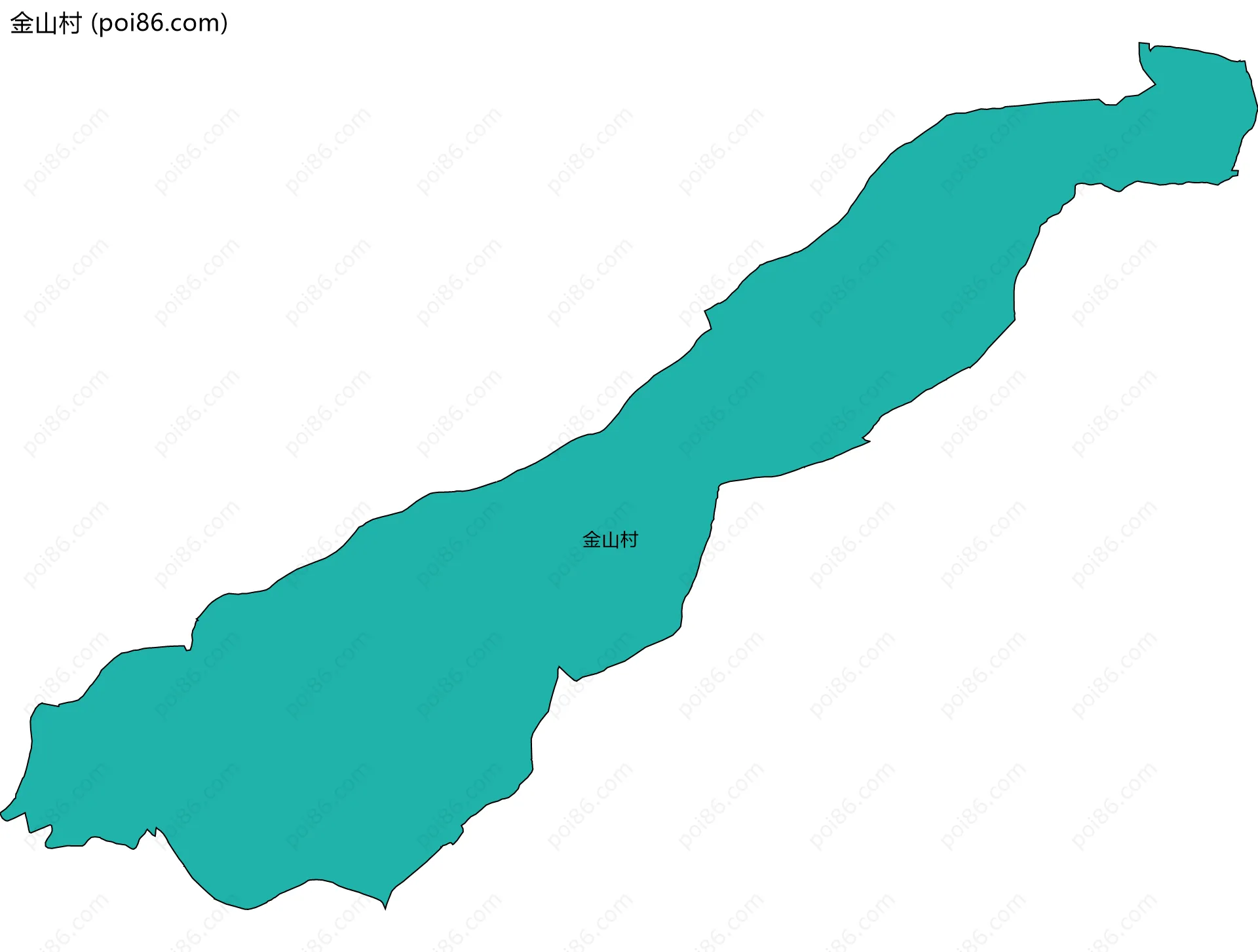 金山村边界地图