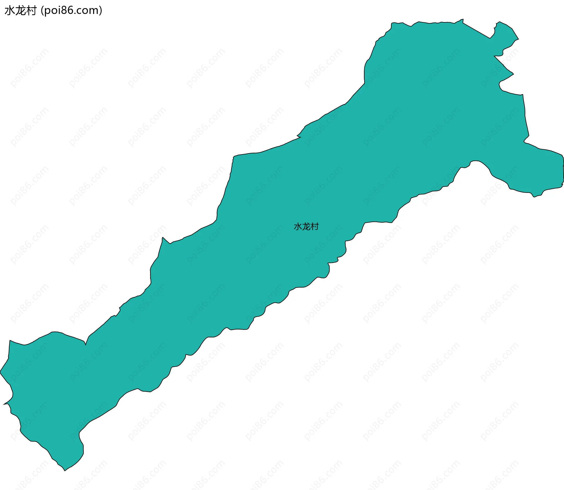 水龙村边界地图