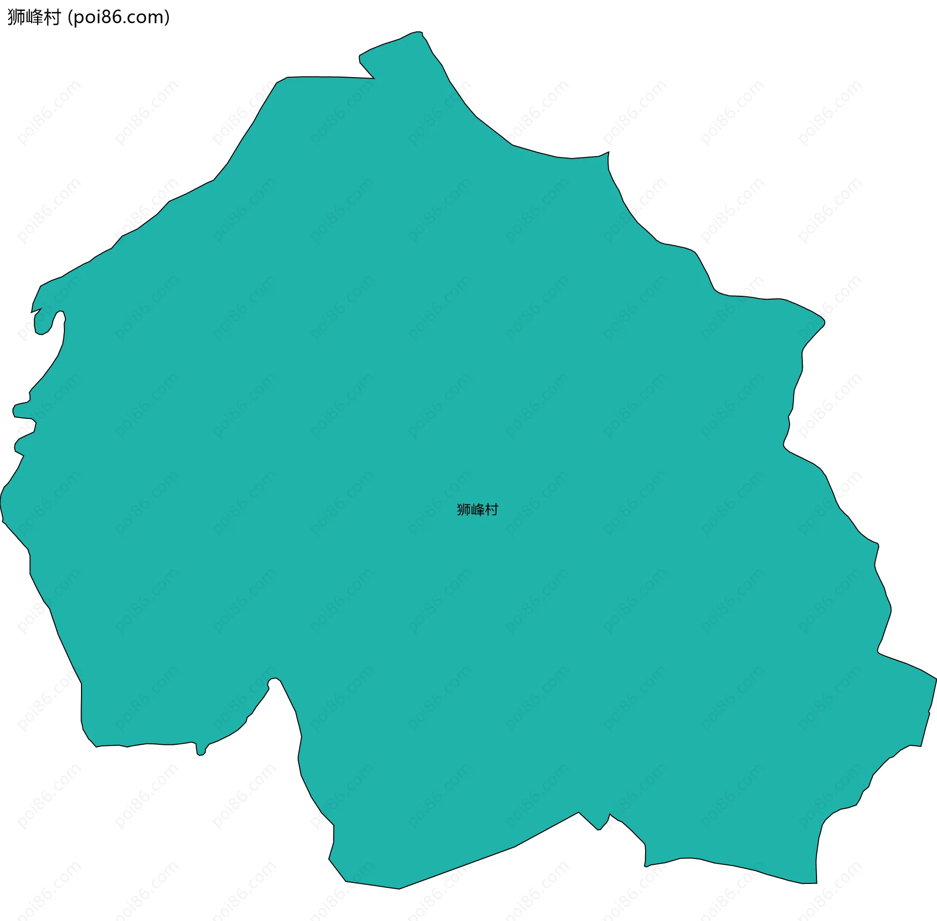 狮峰村边界地图