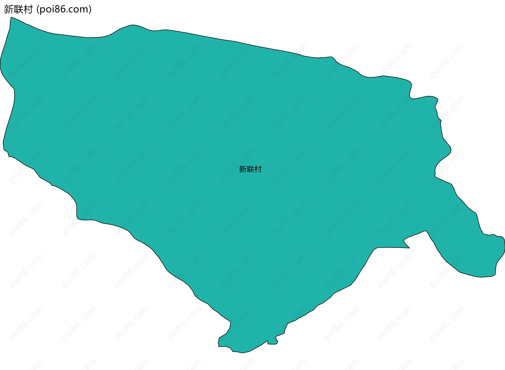 新联村边界地图