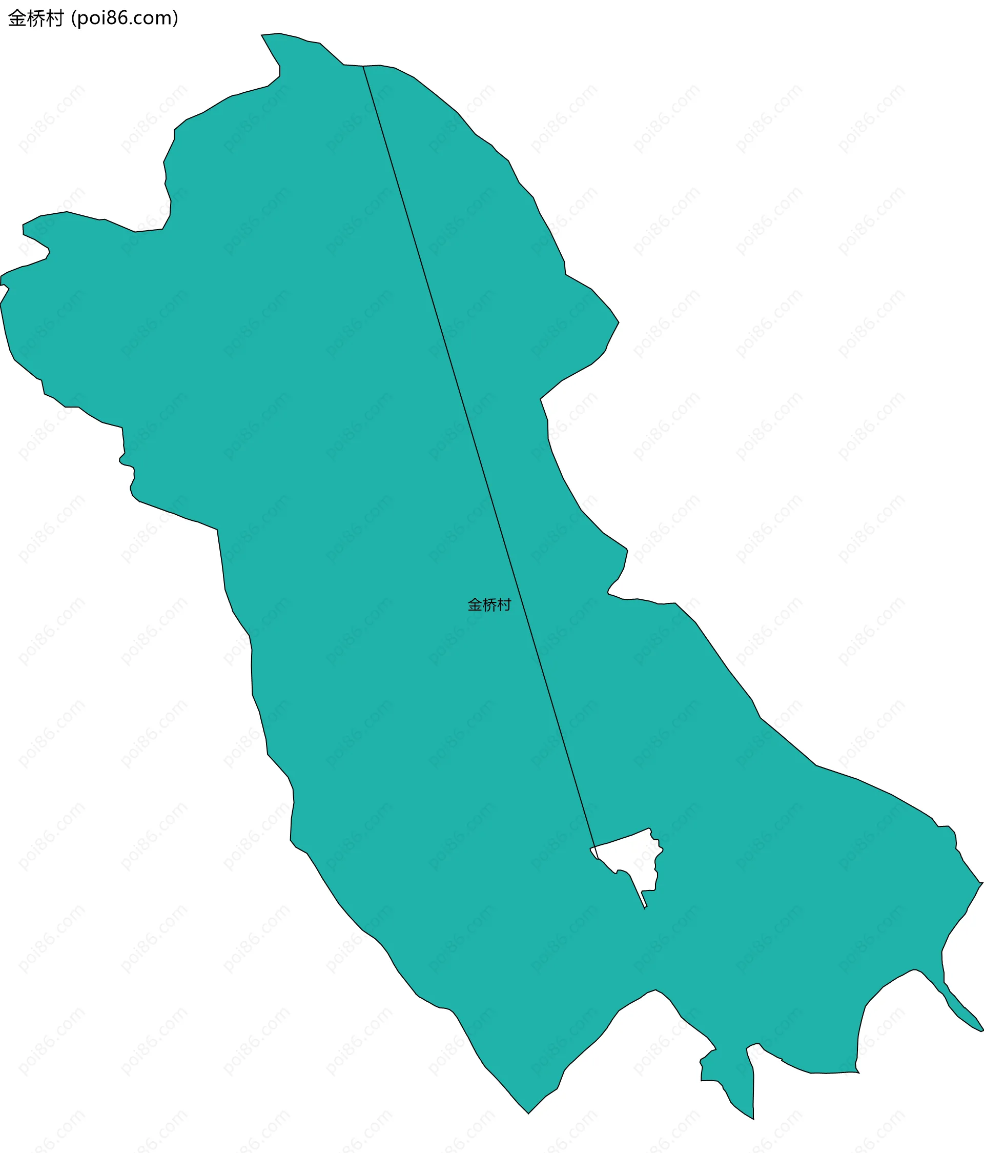 金桥村边界地图