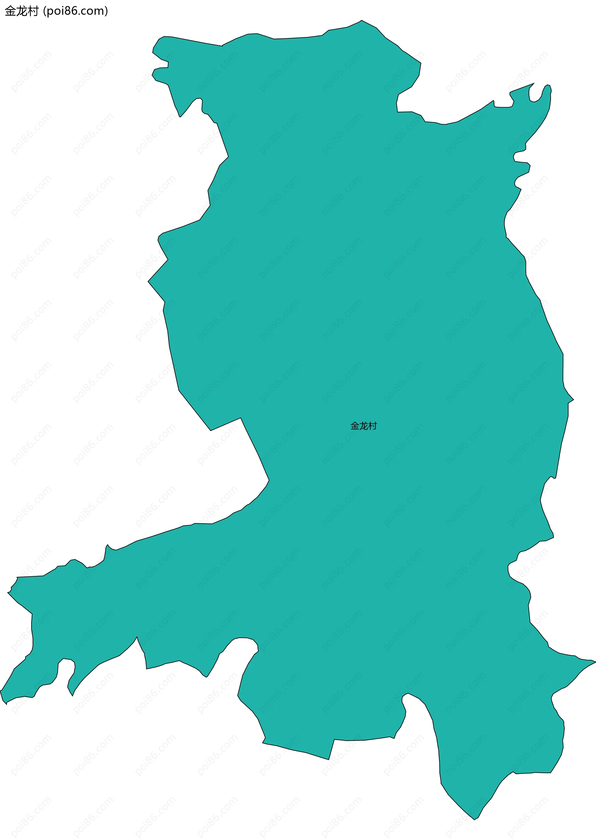 金龙村边界地图