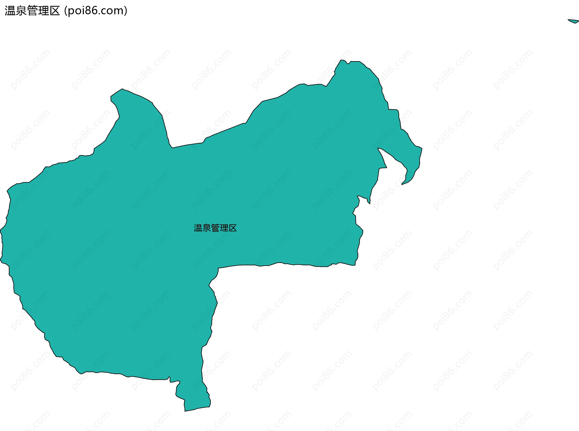 温泉管理区边界地图