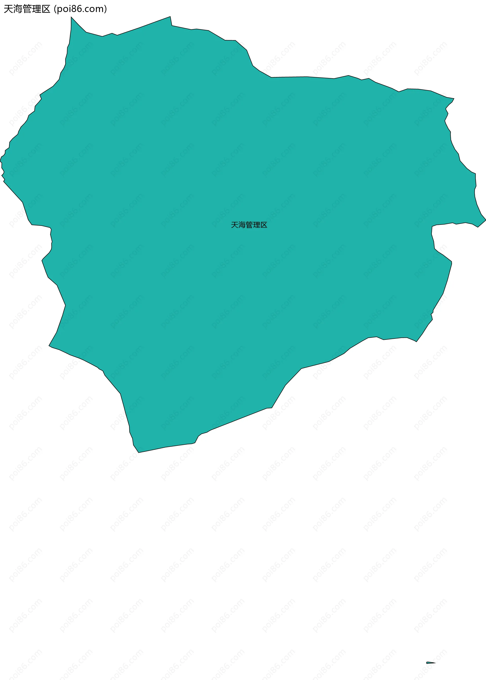 天海管理区边界地图