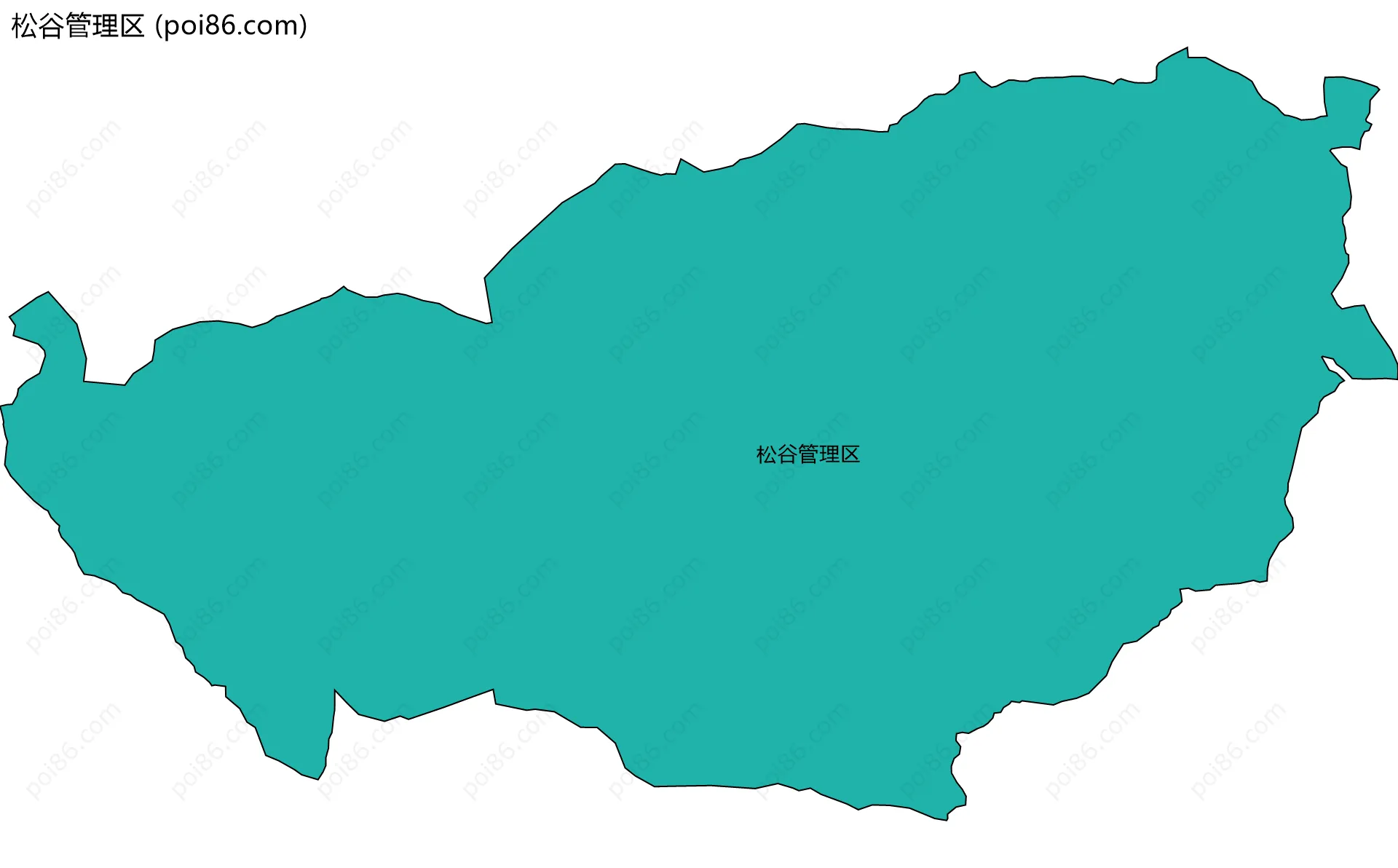 松谷管理区边界地图