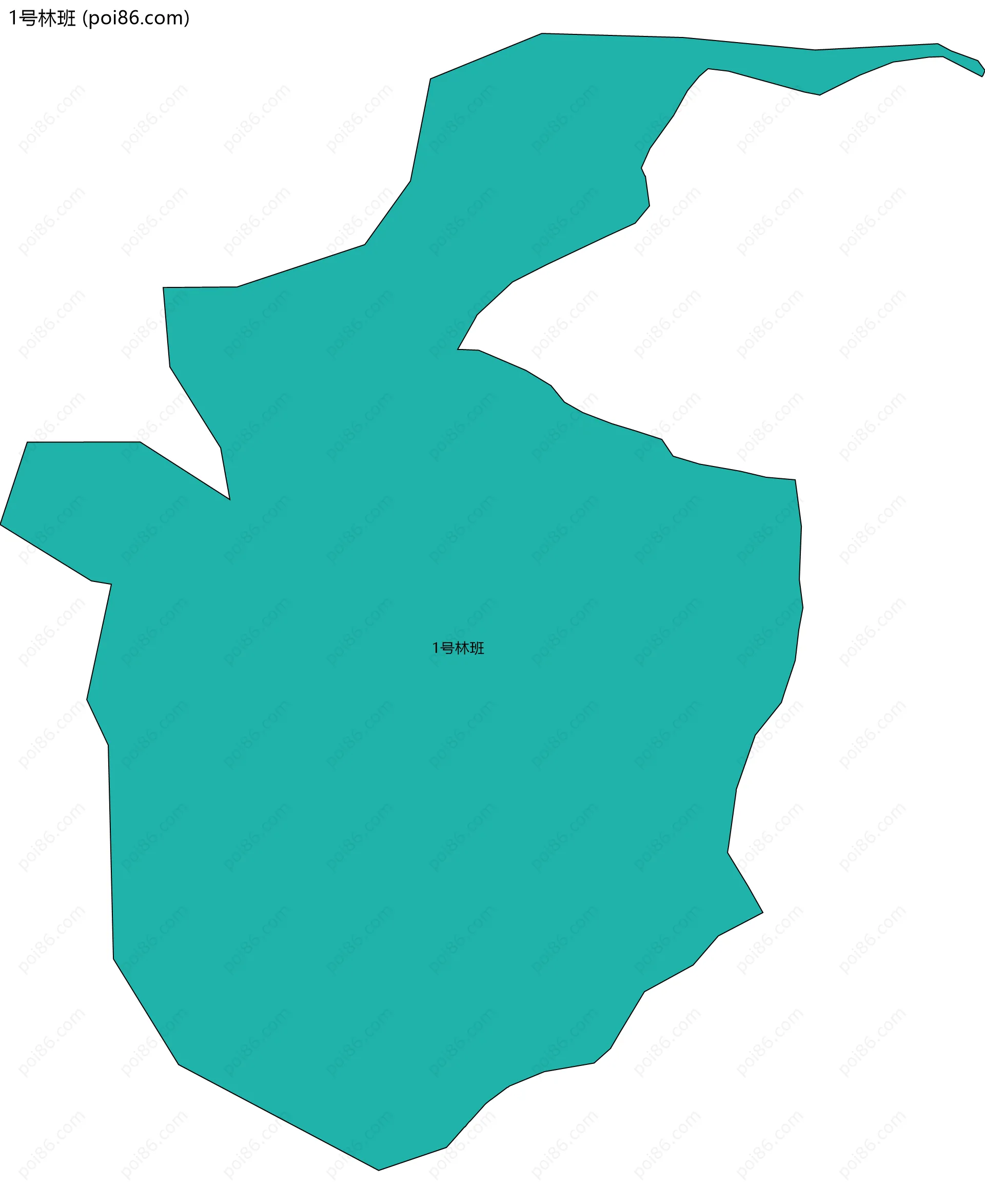 1号林班边界地图