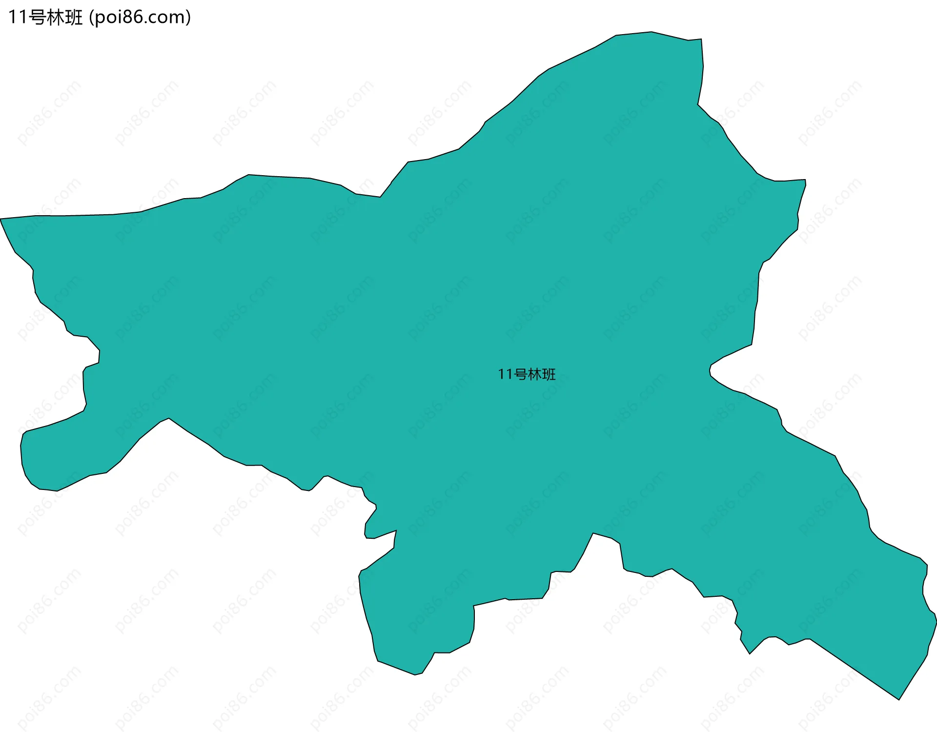 11号林班边界地图