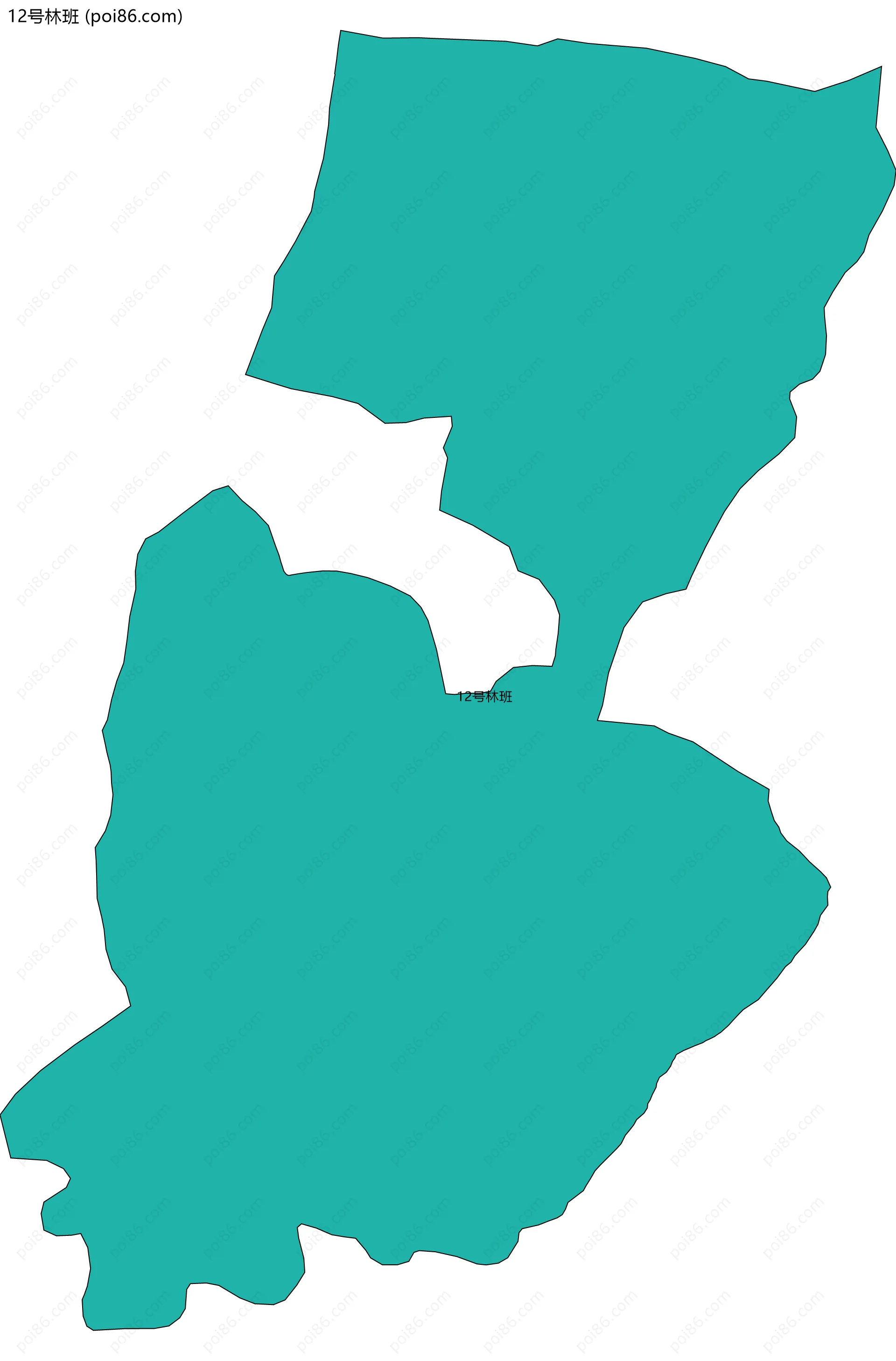 12号林班边界地图