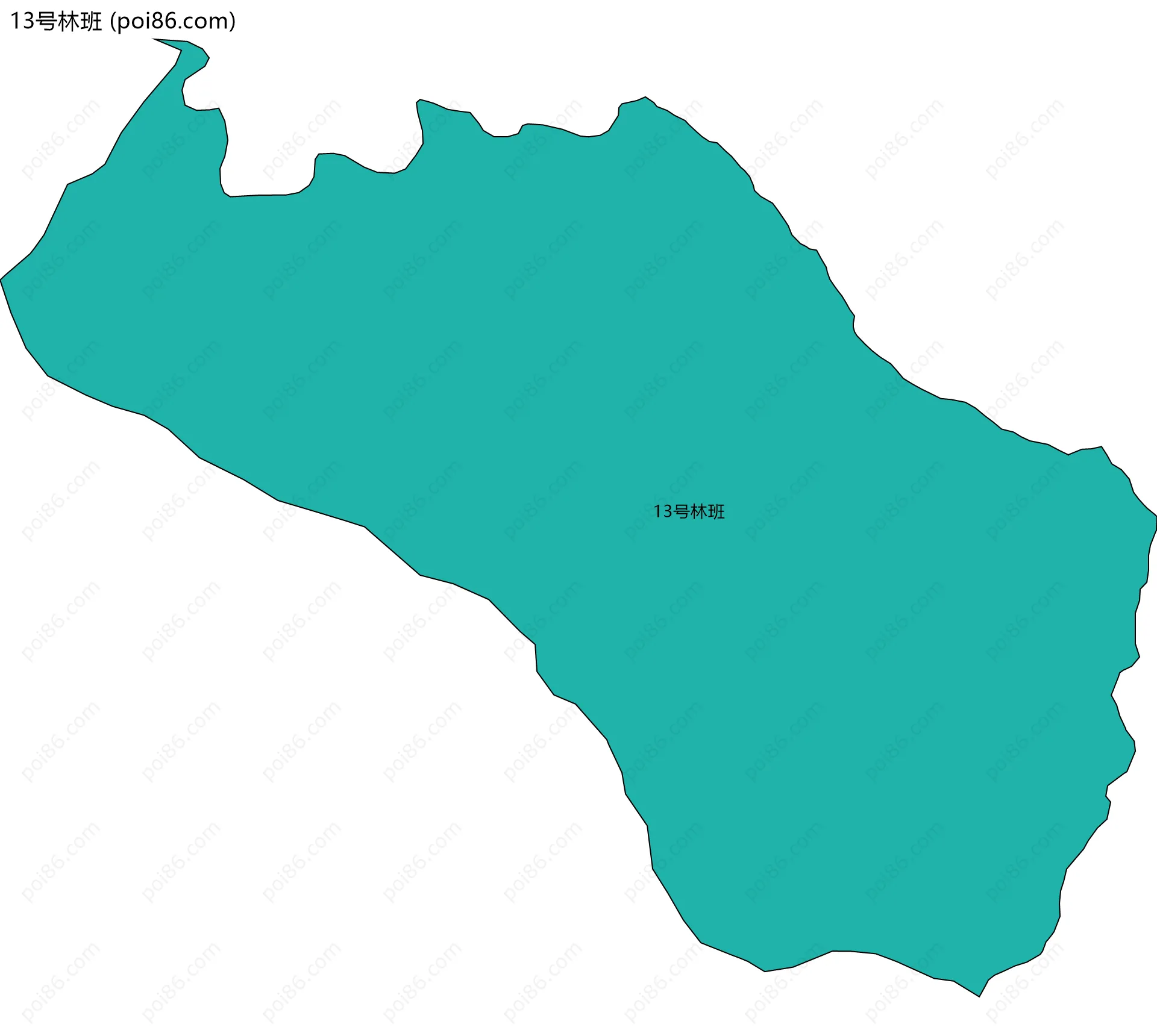 13号林班边界地图