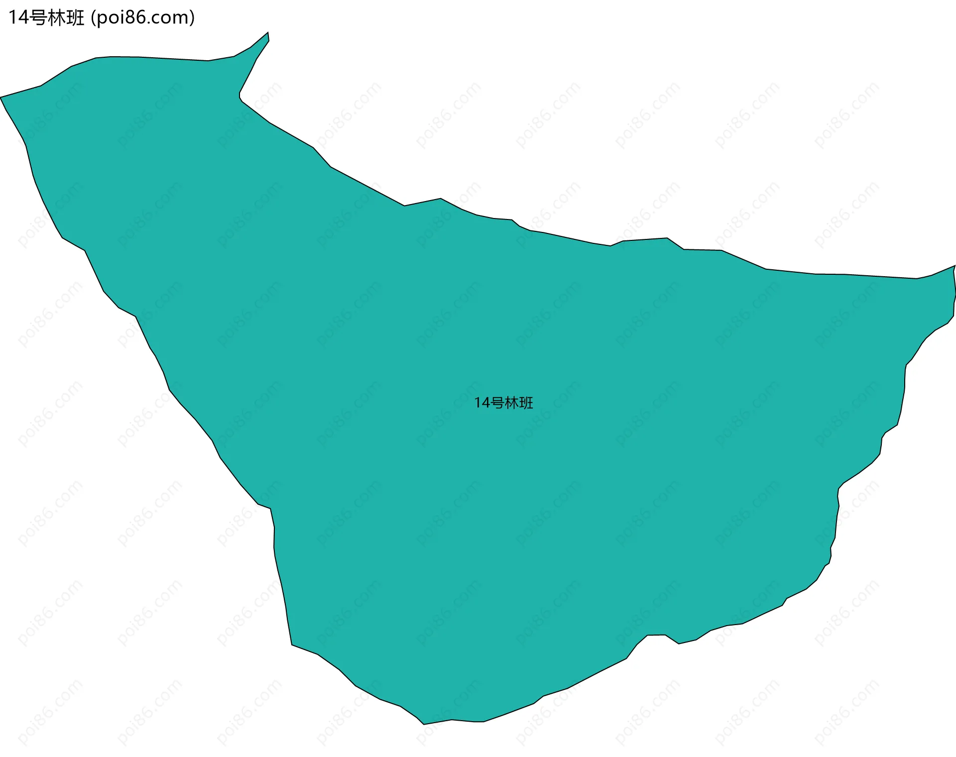 14号林班边界地图