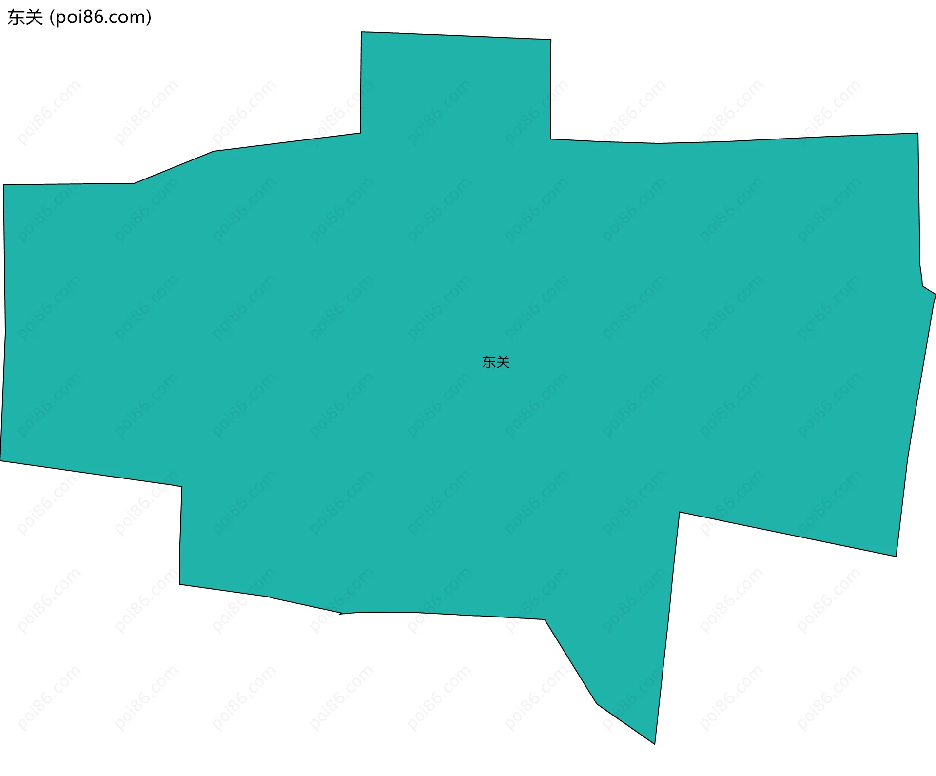 东关边界地图