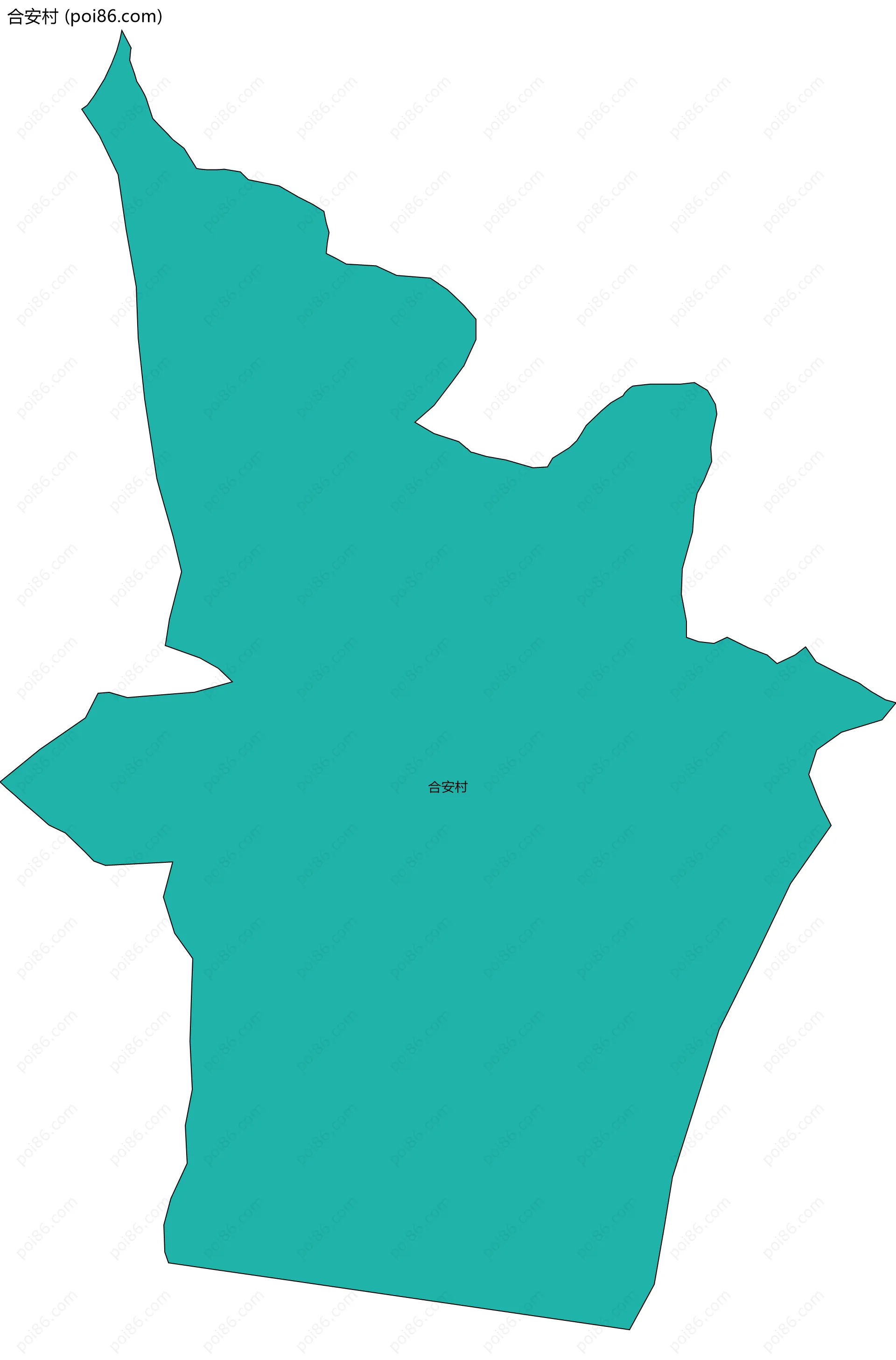 合安村边界地图