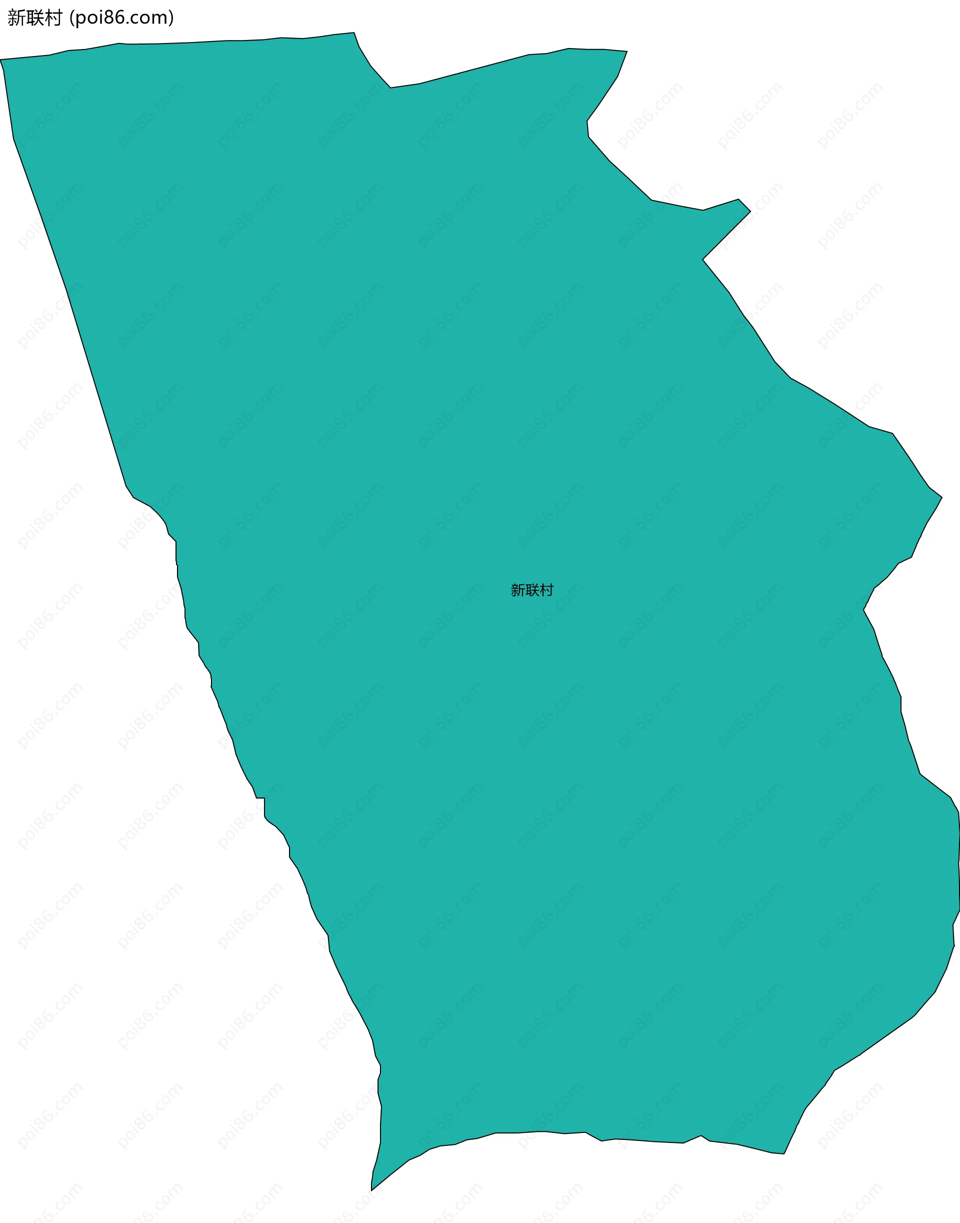新联村边界地图