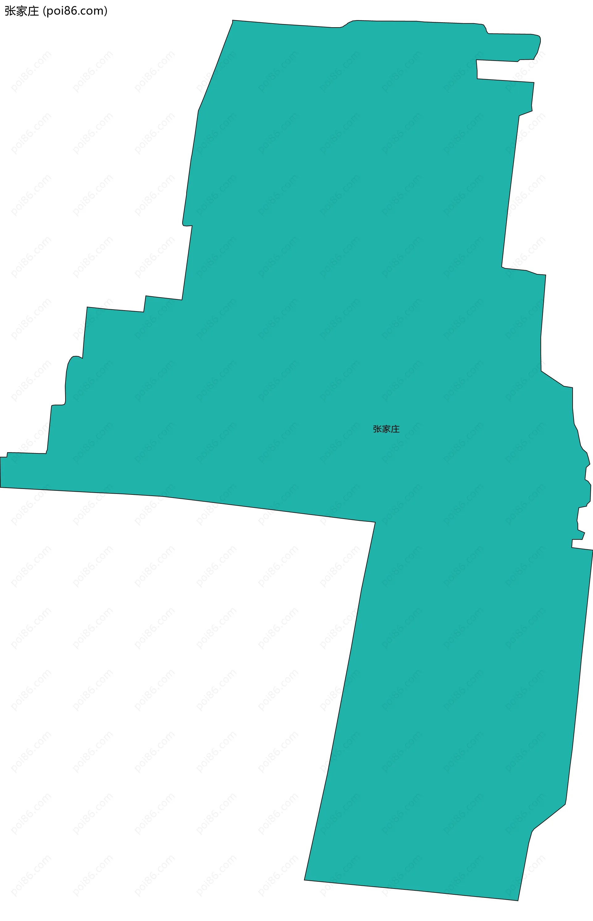 张家庄边界地图