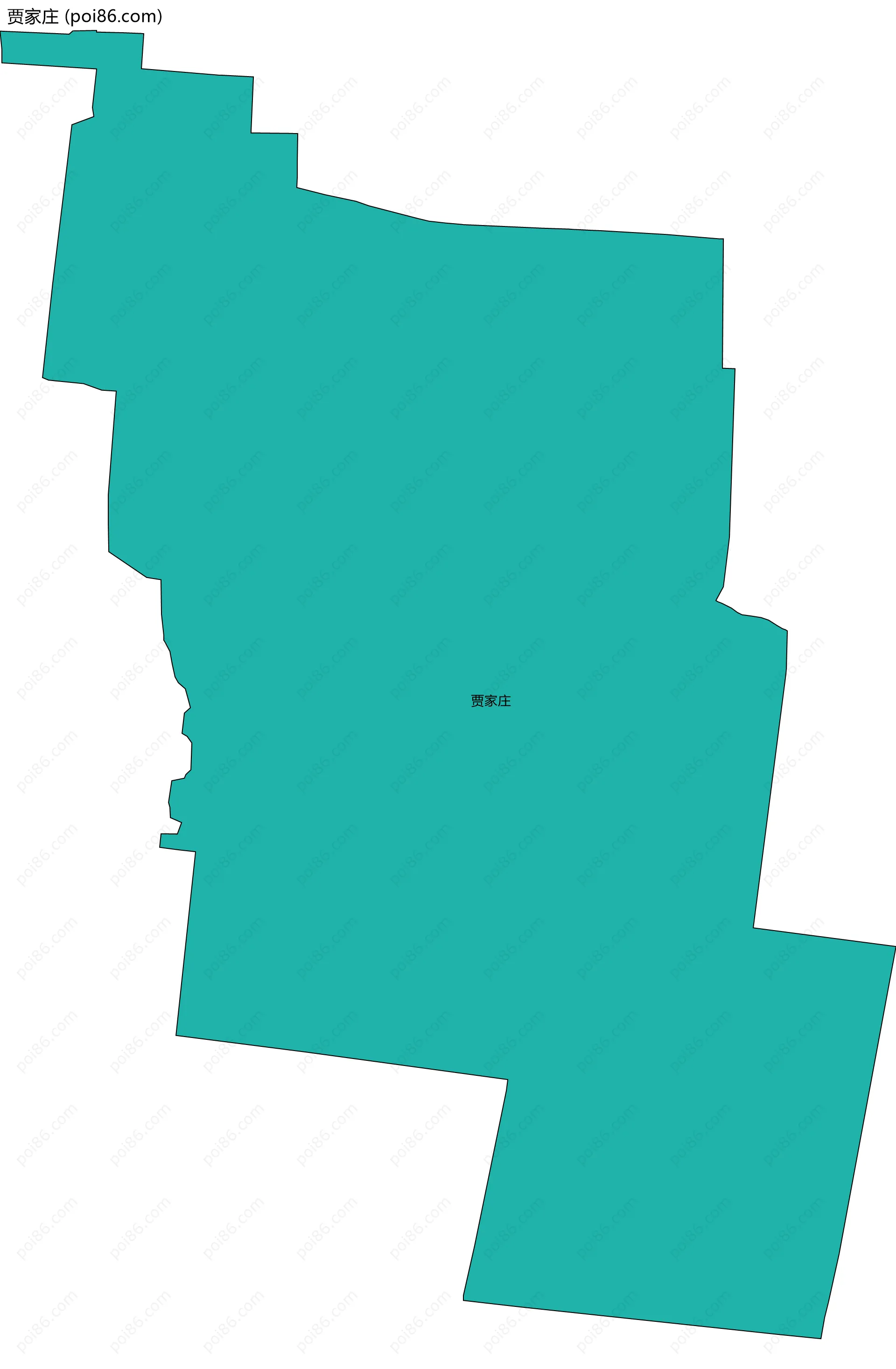 贾家庄边界地图
