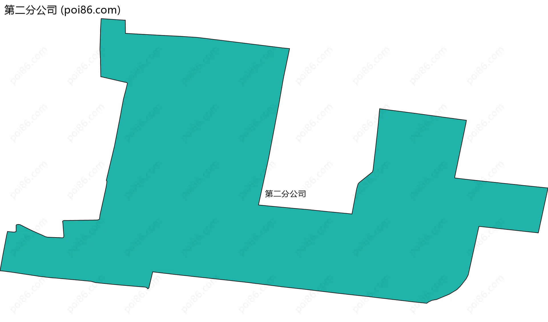 第二分公司边界地图